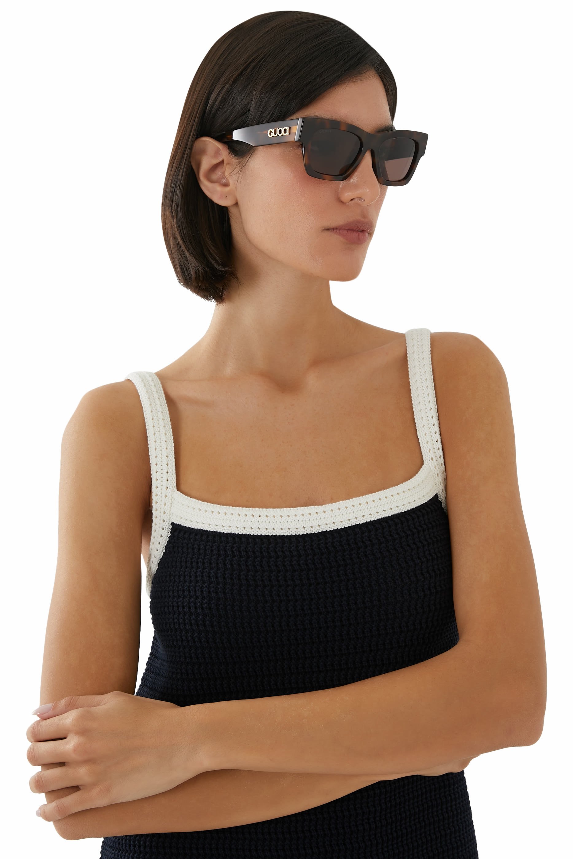 Rectangular Frame Sunglasses