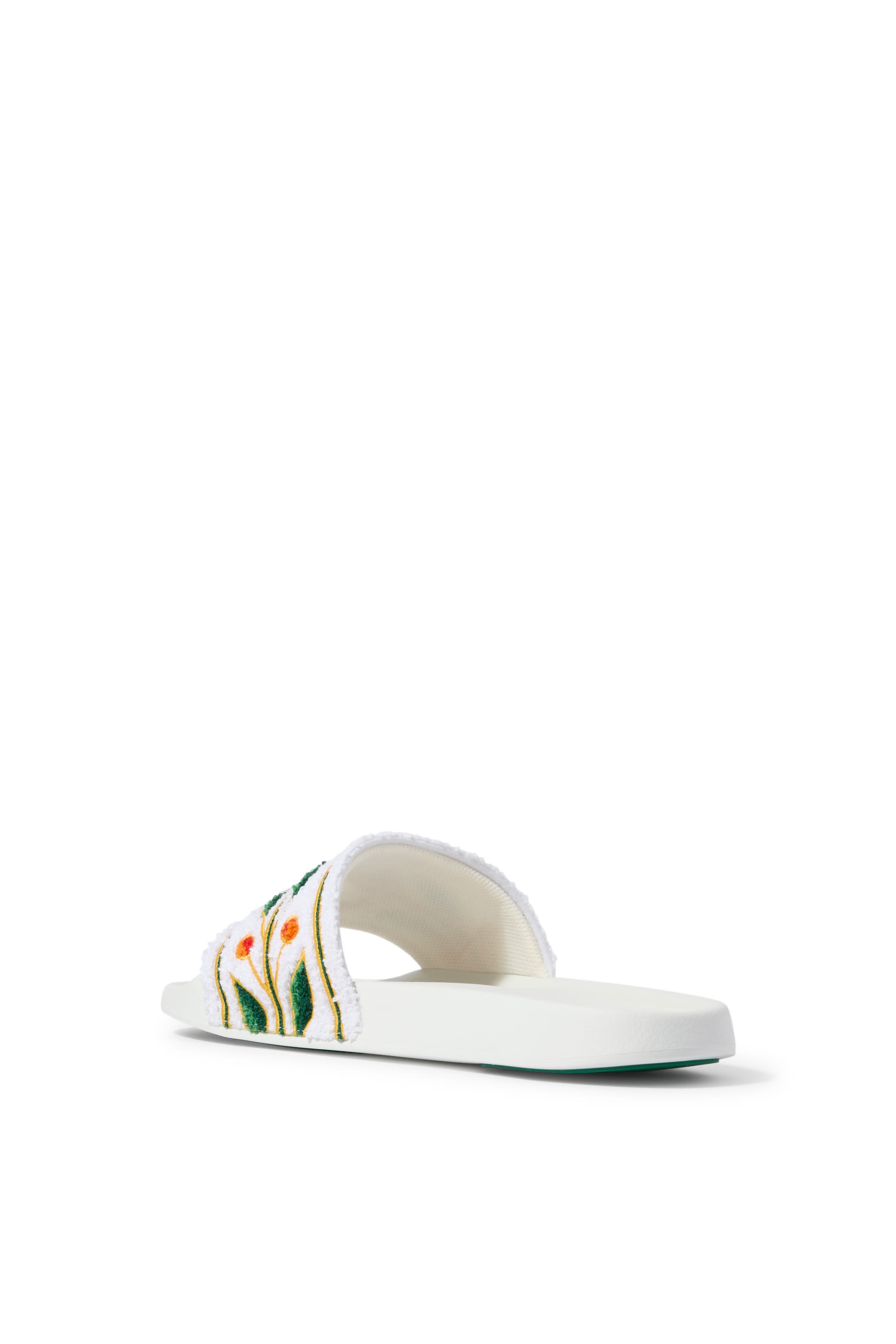 Embroidered Terry Sliders