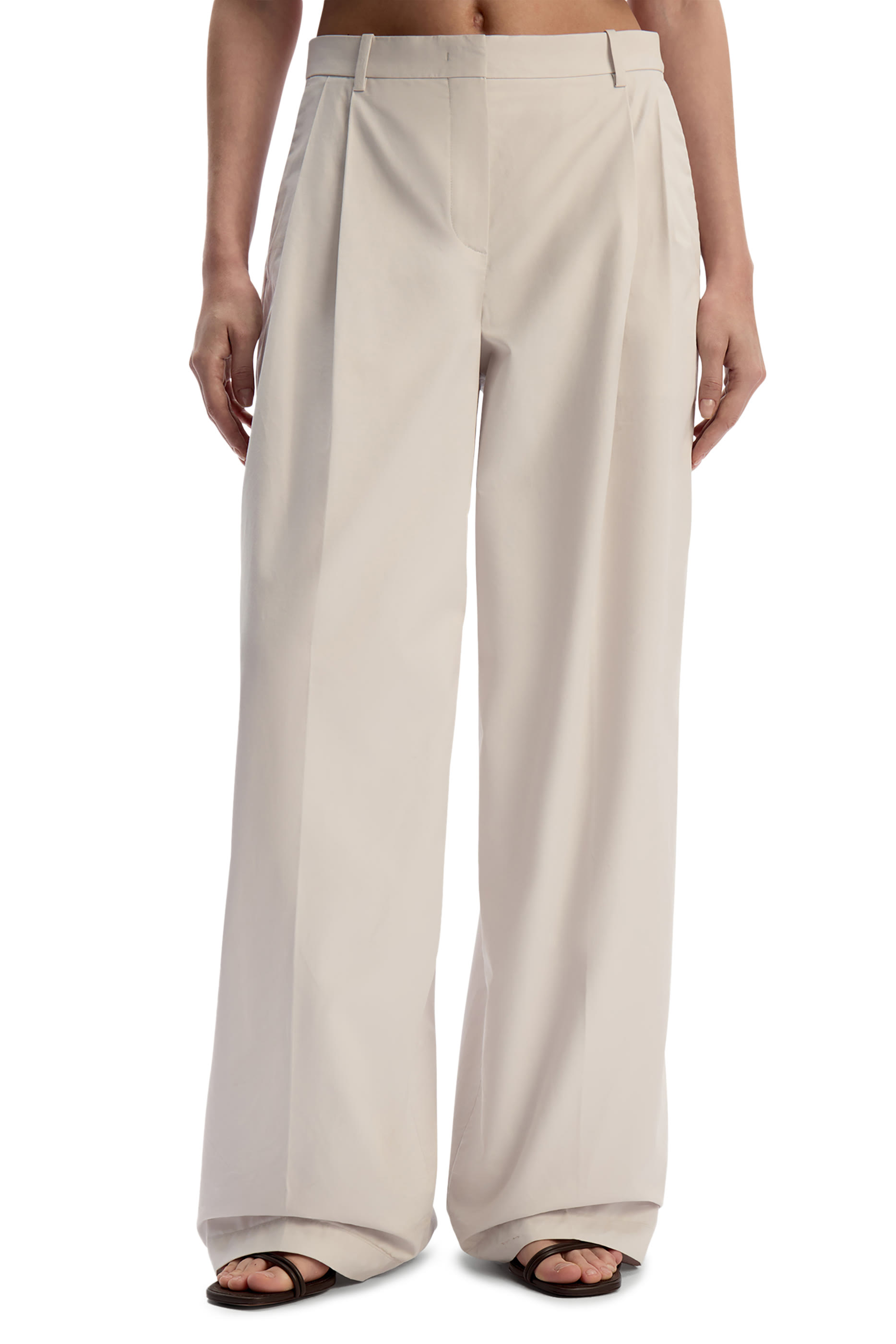 Cotton-Lyocell Trousers