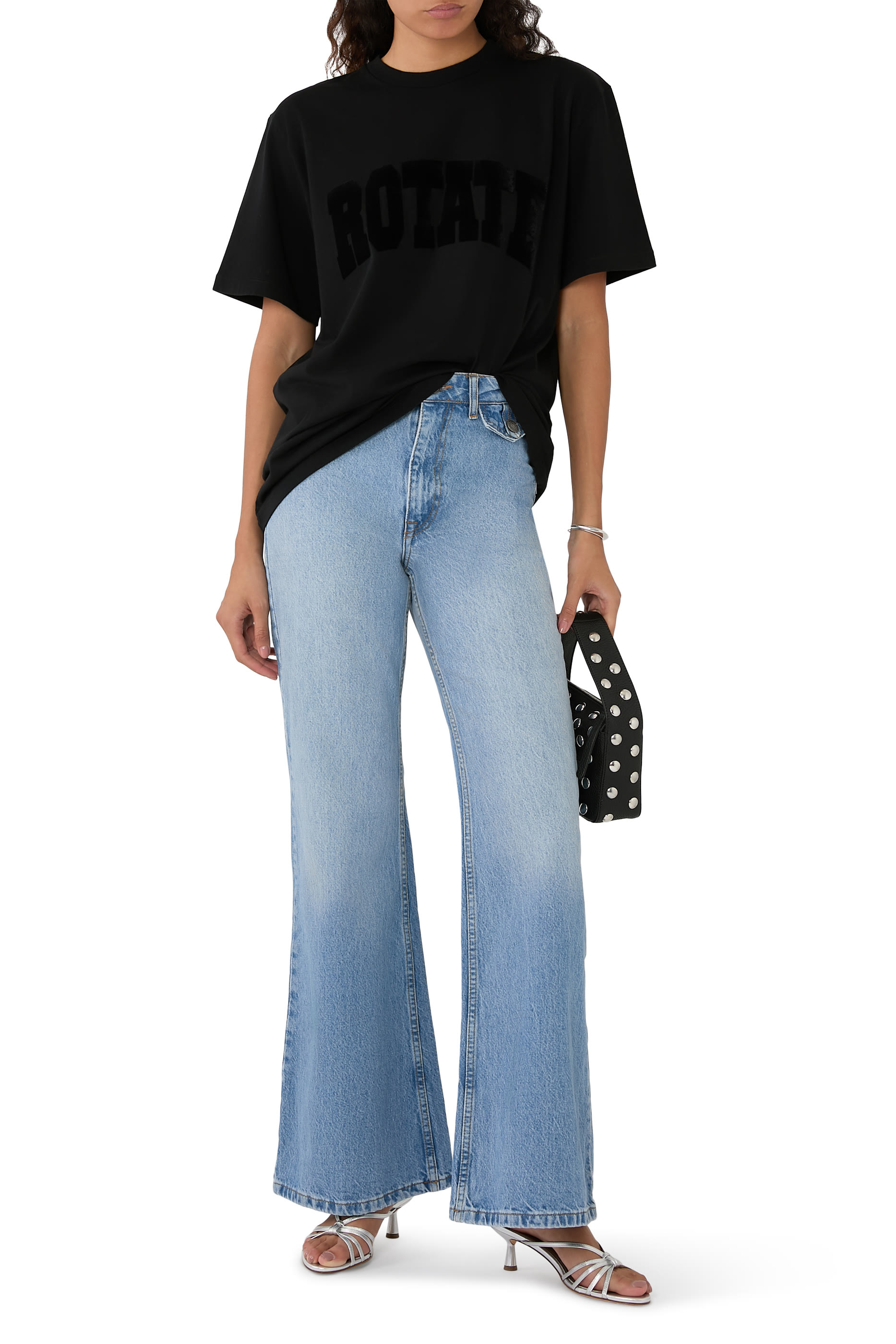 High-Waisted Flare Jeans