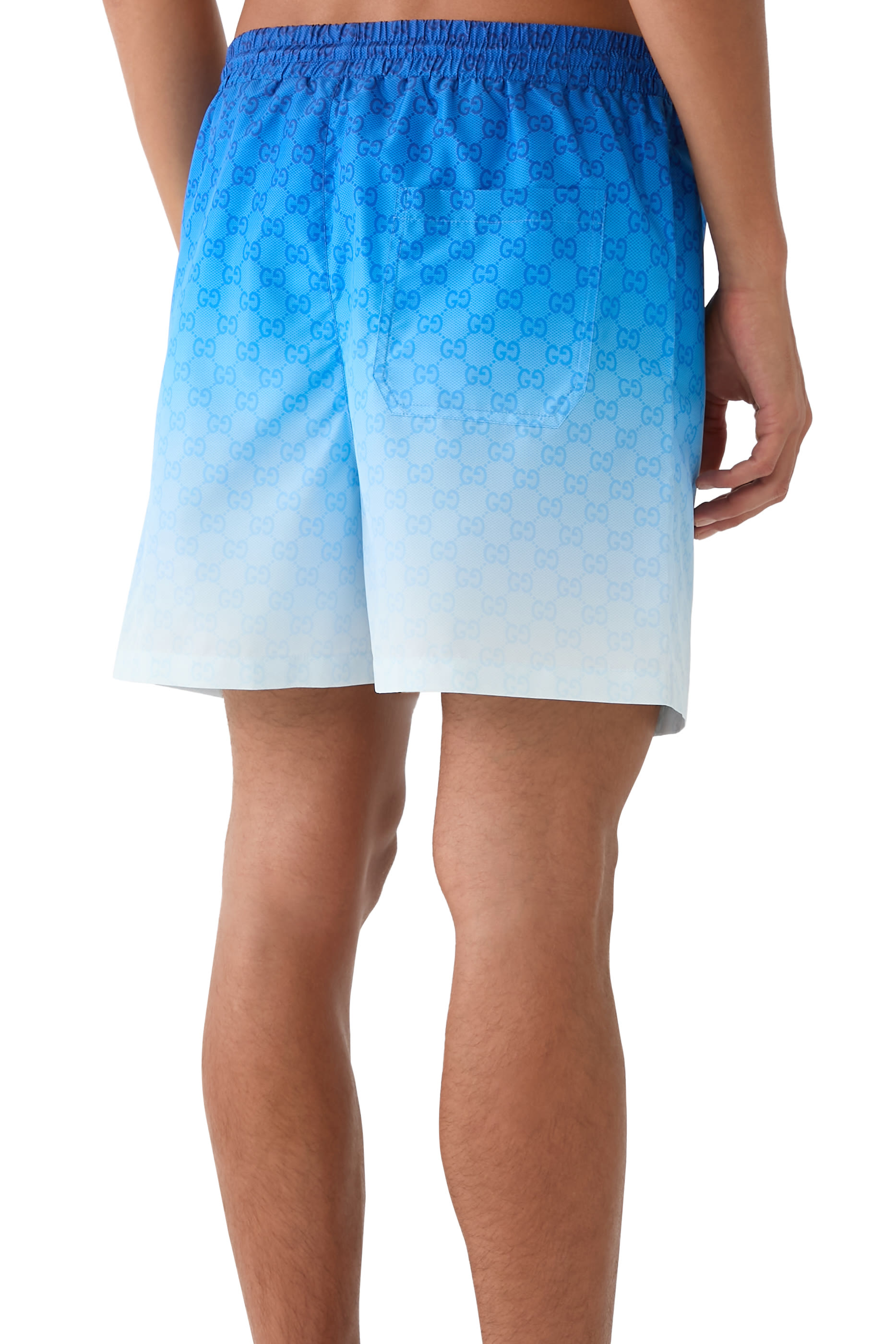 Printed Technical Poplin Swim Shorts