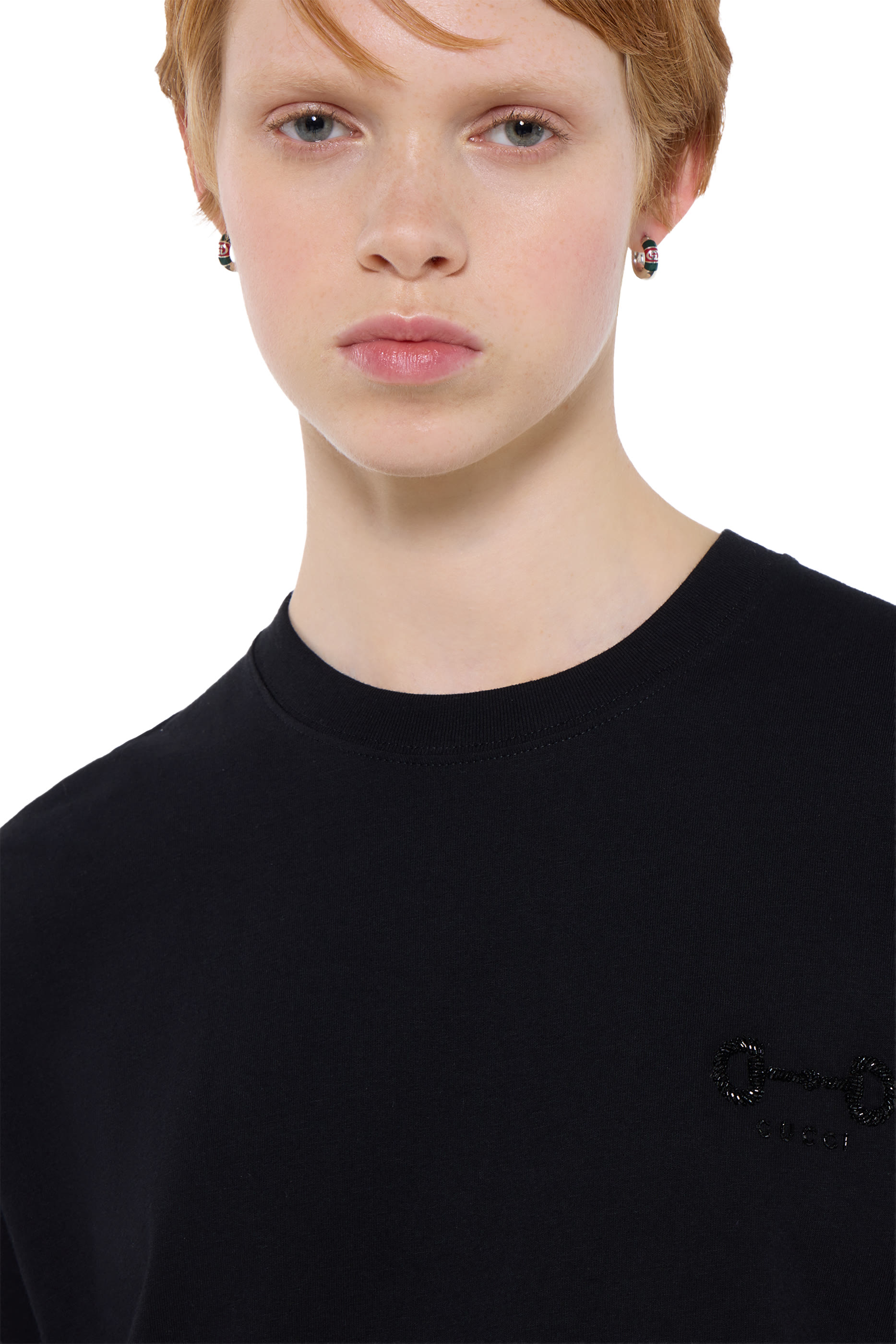 Logo Embroidered Cotton Jersey T-Shirt