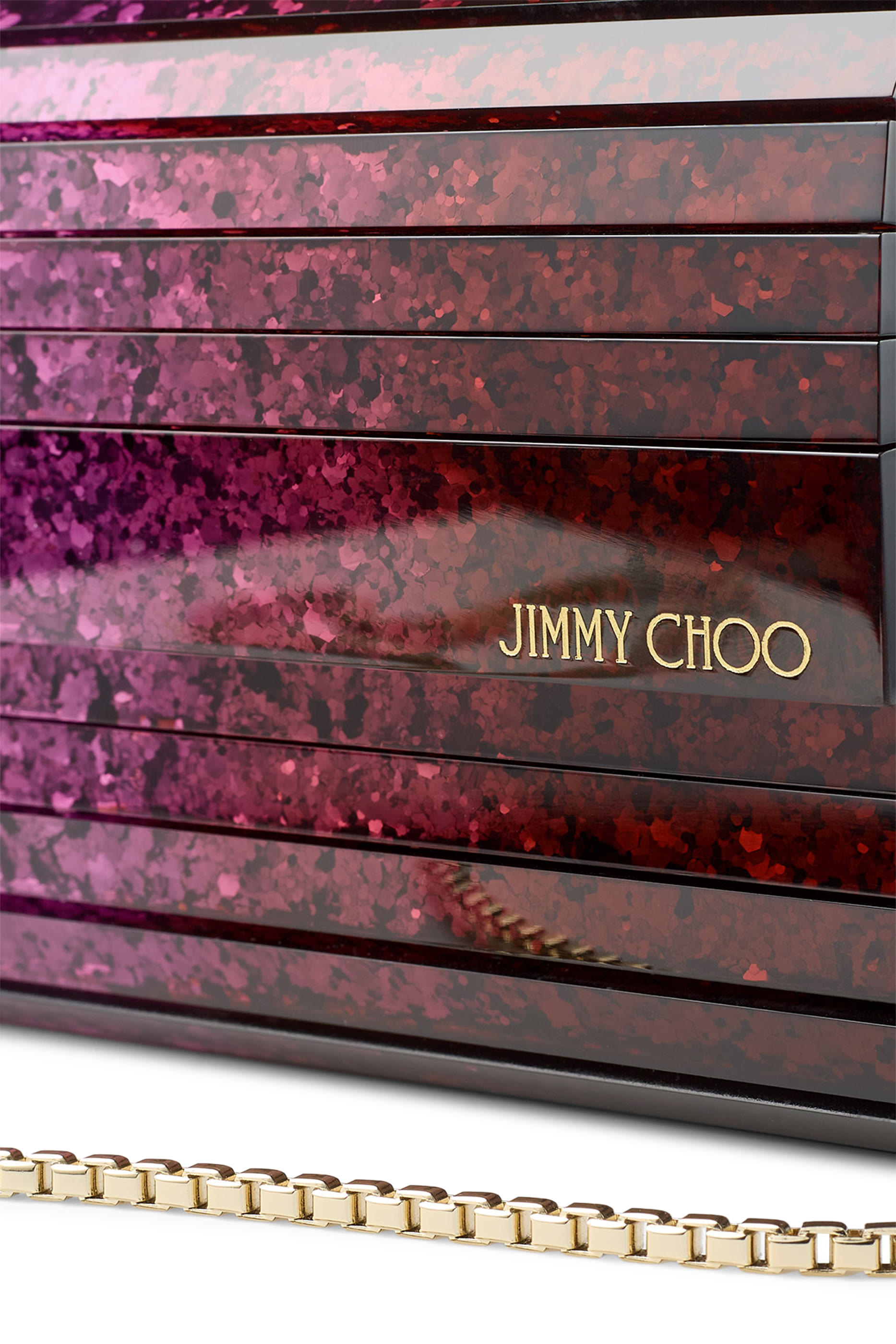 Sweetie D&eacute;grad&eacute; Glitter Plexi Clutch