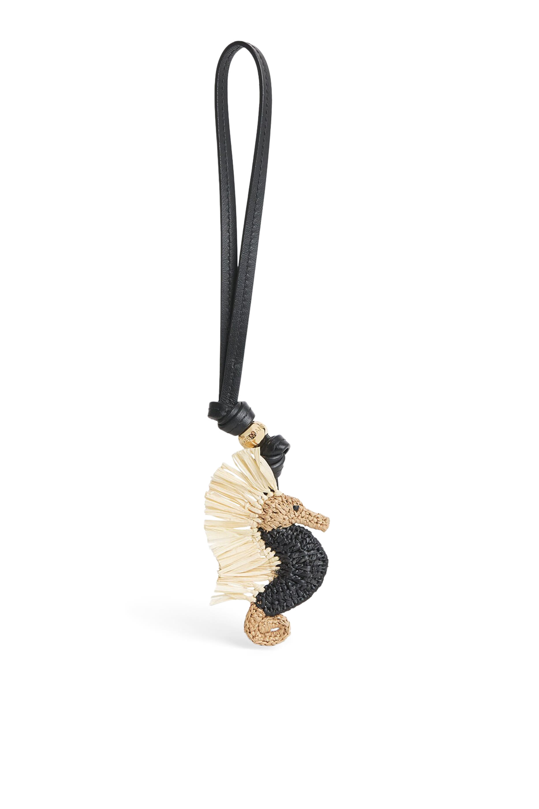 Seahorse Raffia Bag Charm