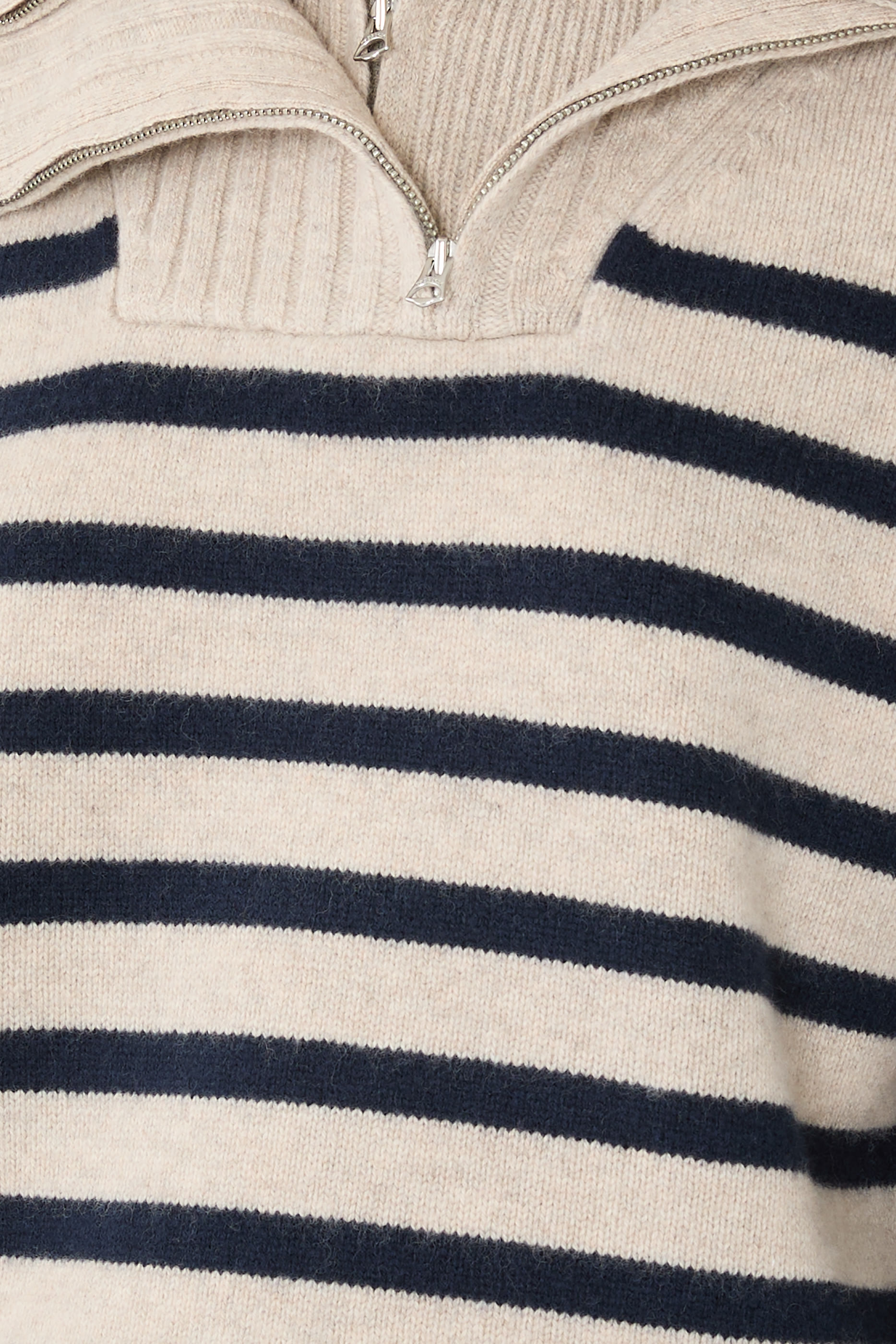  Ilaria Stripe Half-Zip Sweater 