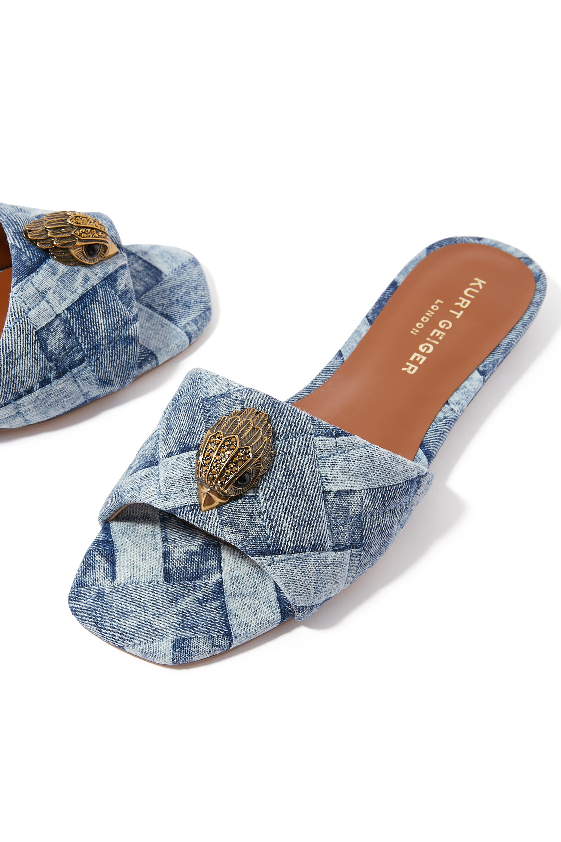 Kensington Denim Flat Sandals