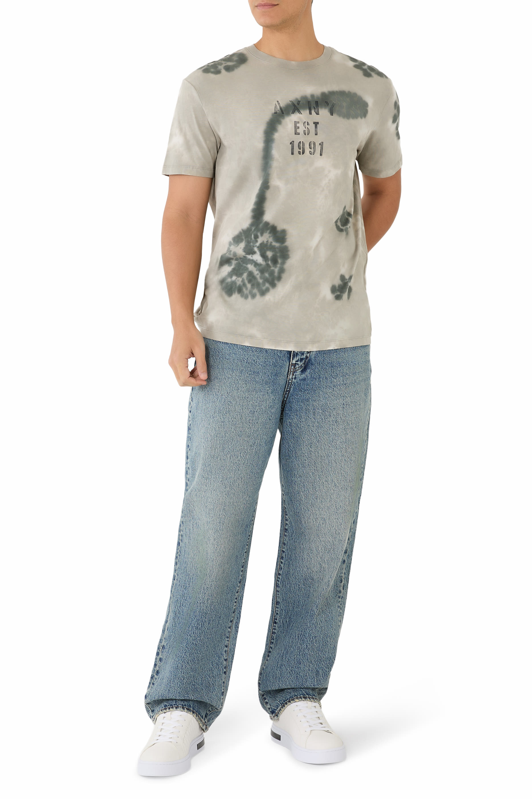 One Block Up Loose Denim Pants