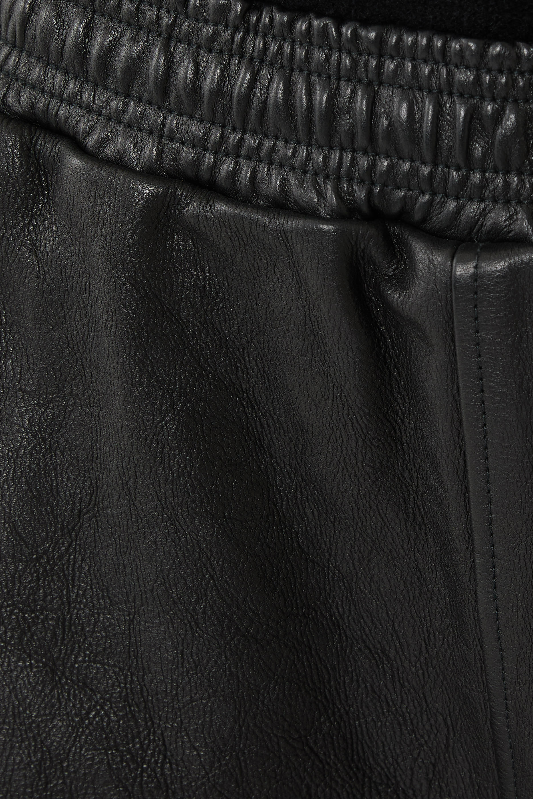 Worn Moto Leather Sweatpants