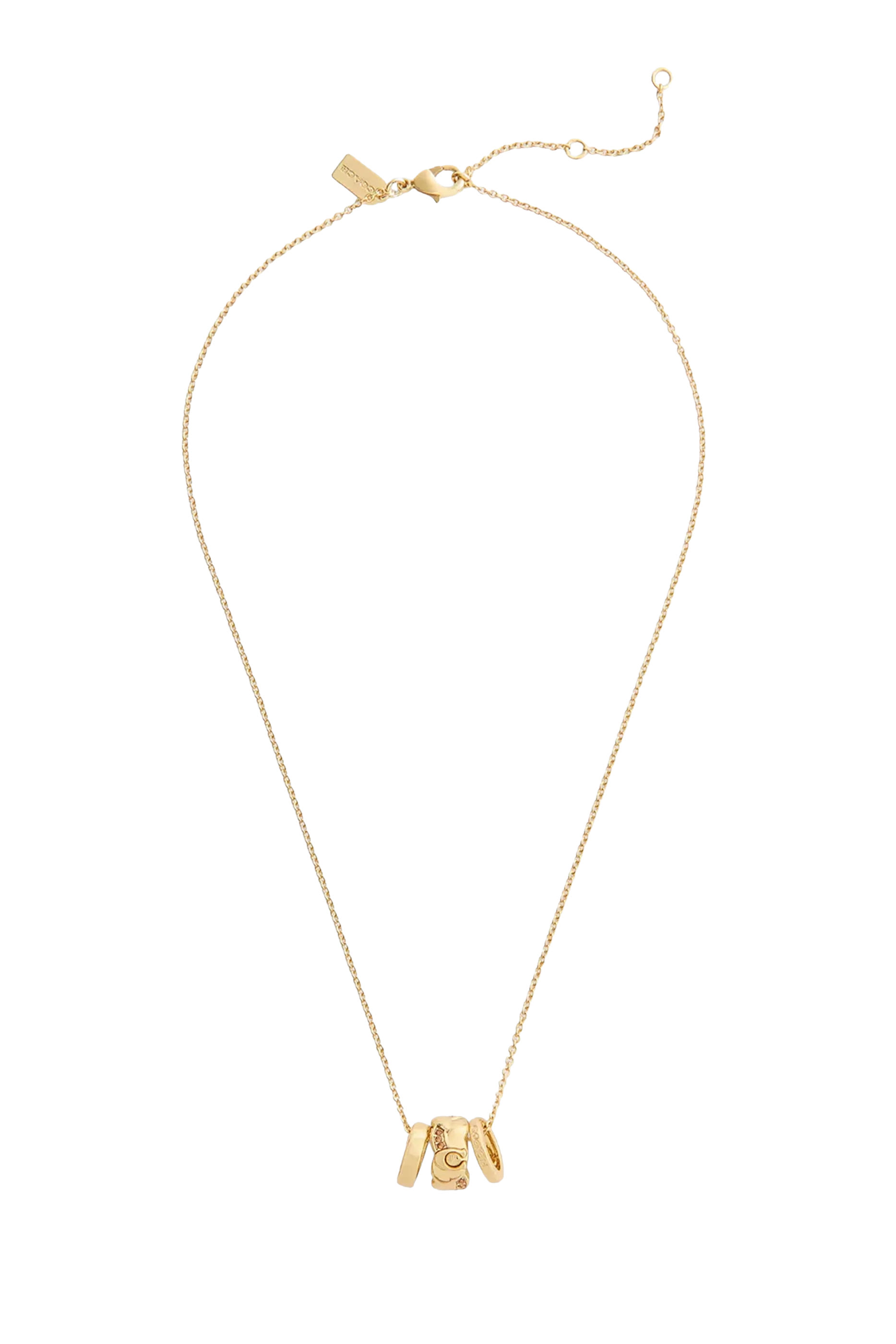 Braided Rondelle Short Pendant Necklace