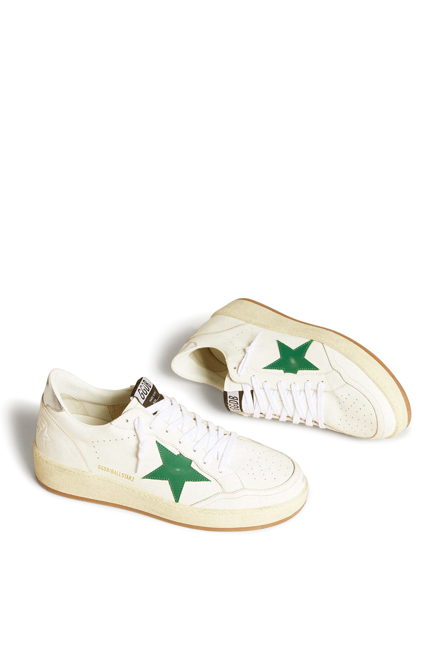 Men&rsquo;s Ball Star sneakers With Leather Star and Metallic Leather Heel Tab