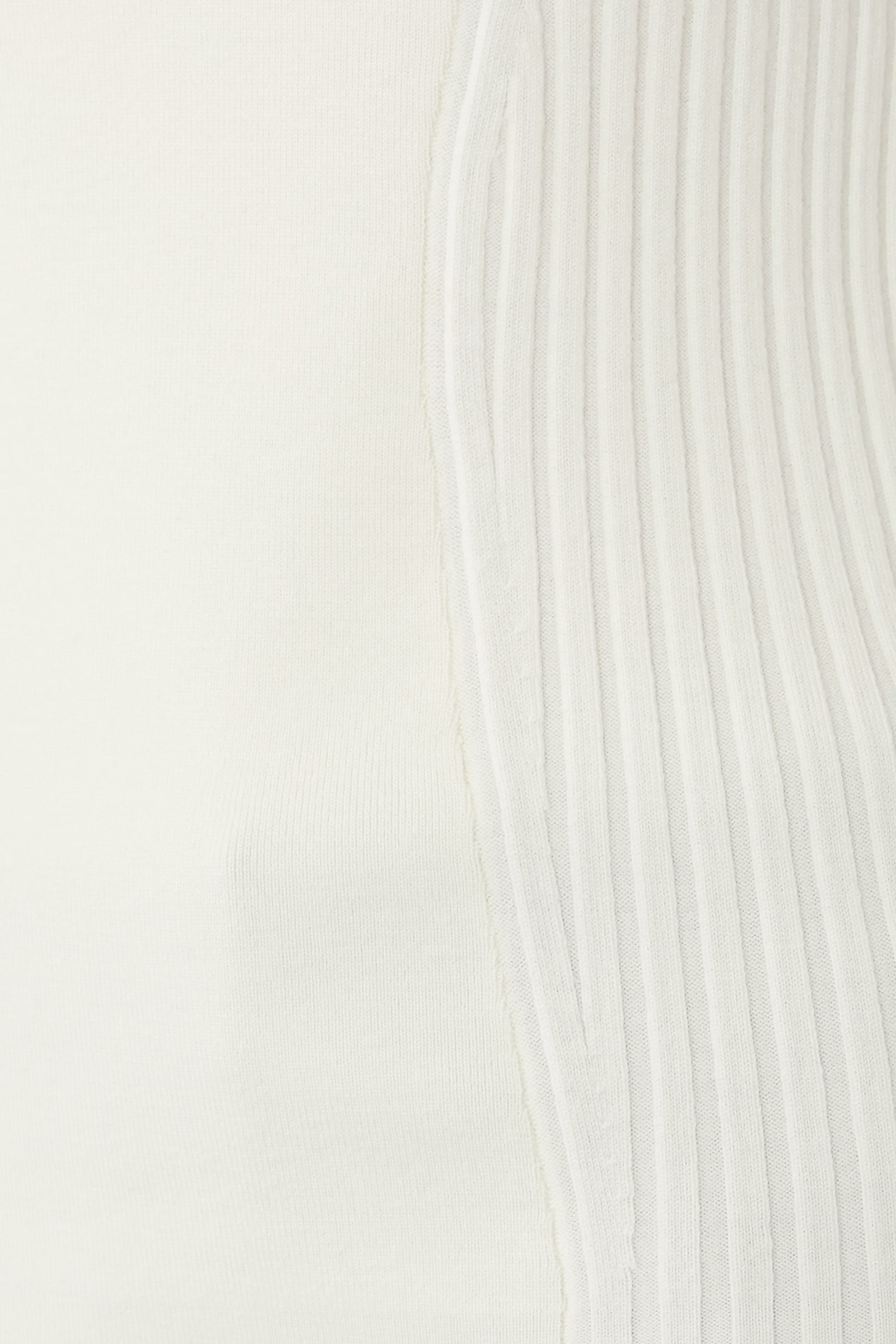 Panelled Rib Crew Neck Top