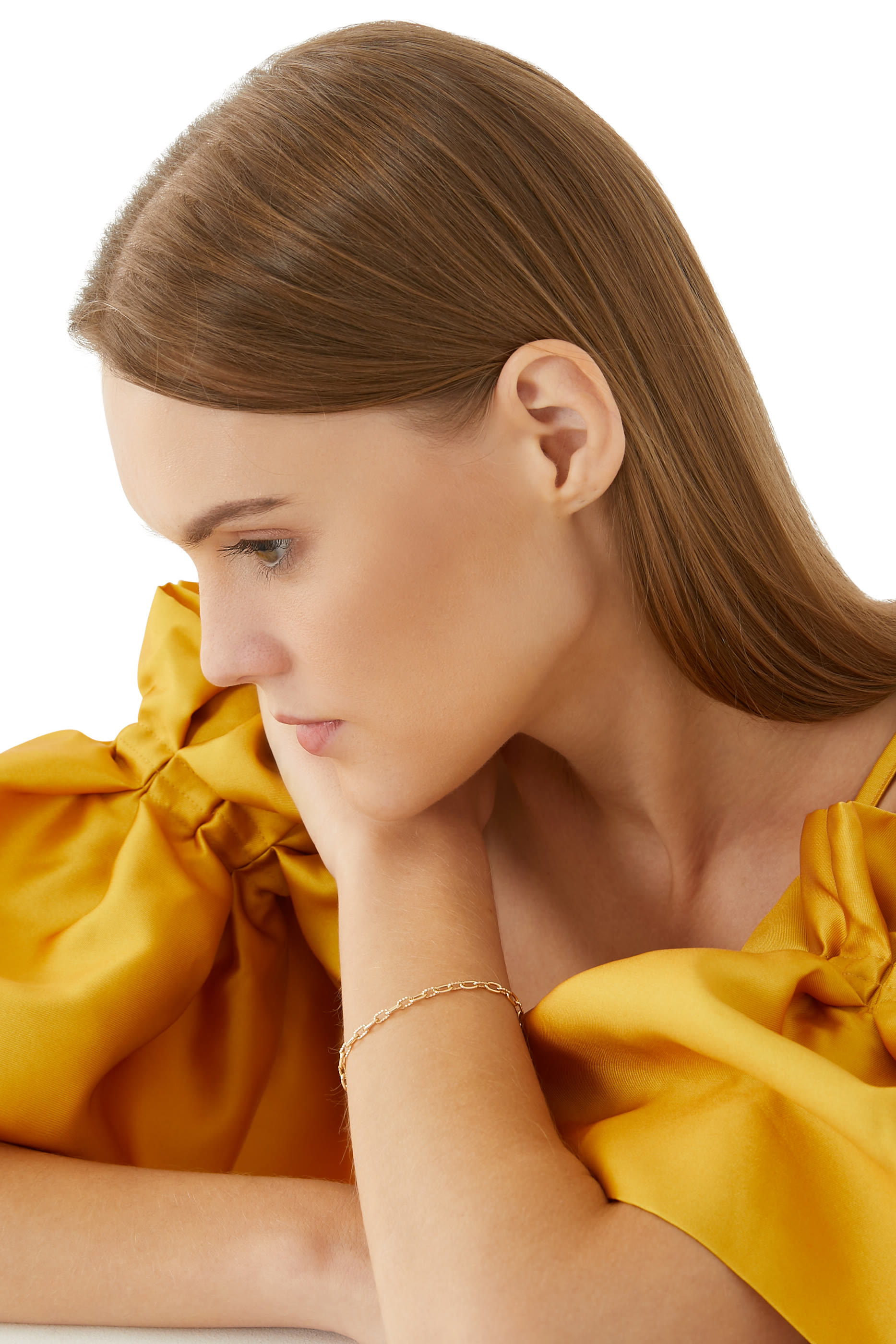 Madison Thin Bracelet, 18k Yellow Gold