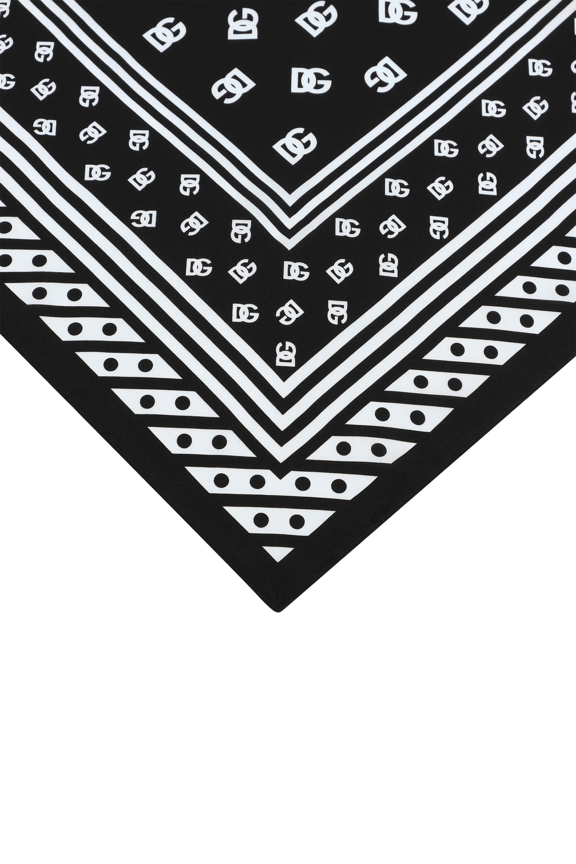 All-Over DG Logo Print Twill Scarf