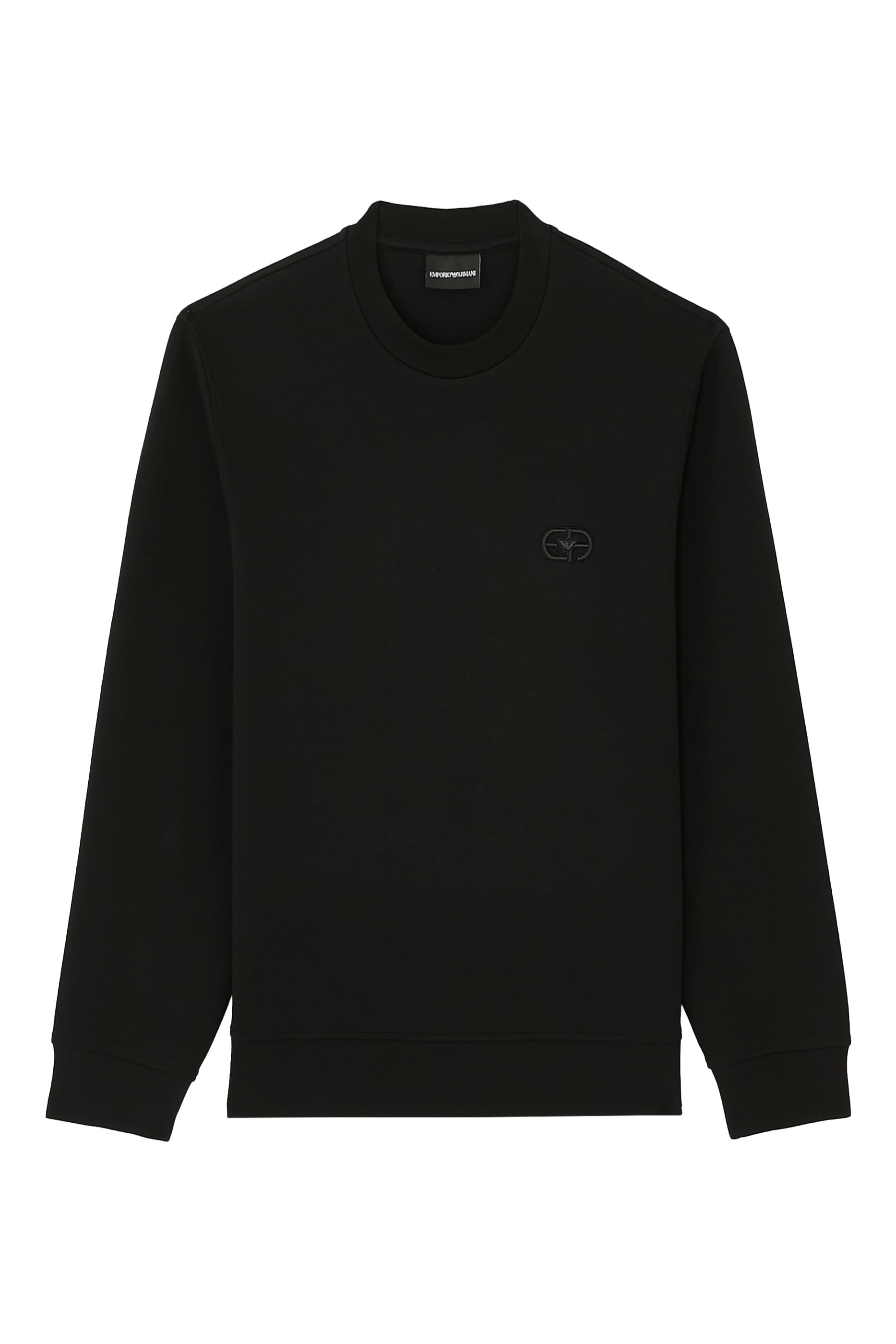 Embossed EA Logo Double-Jersey Sweatshirt