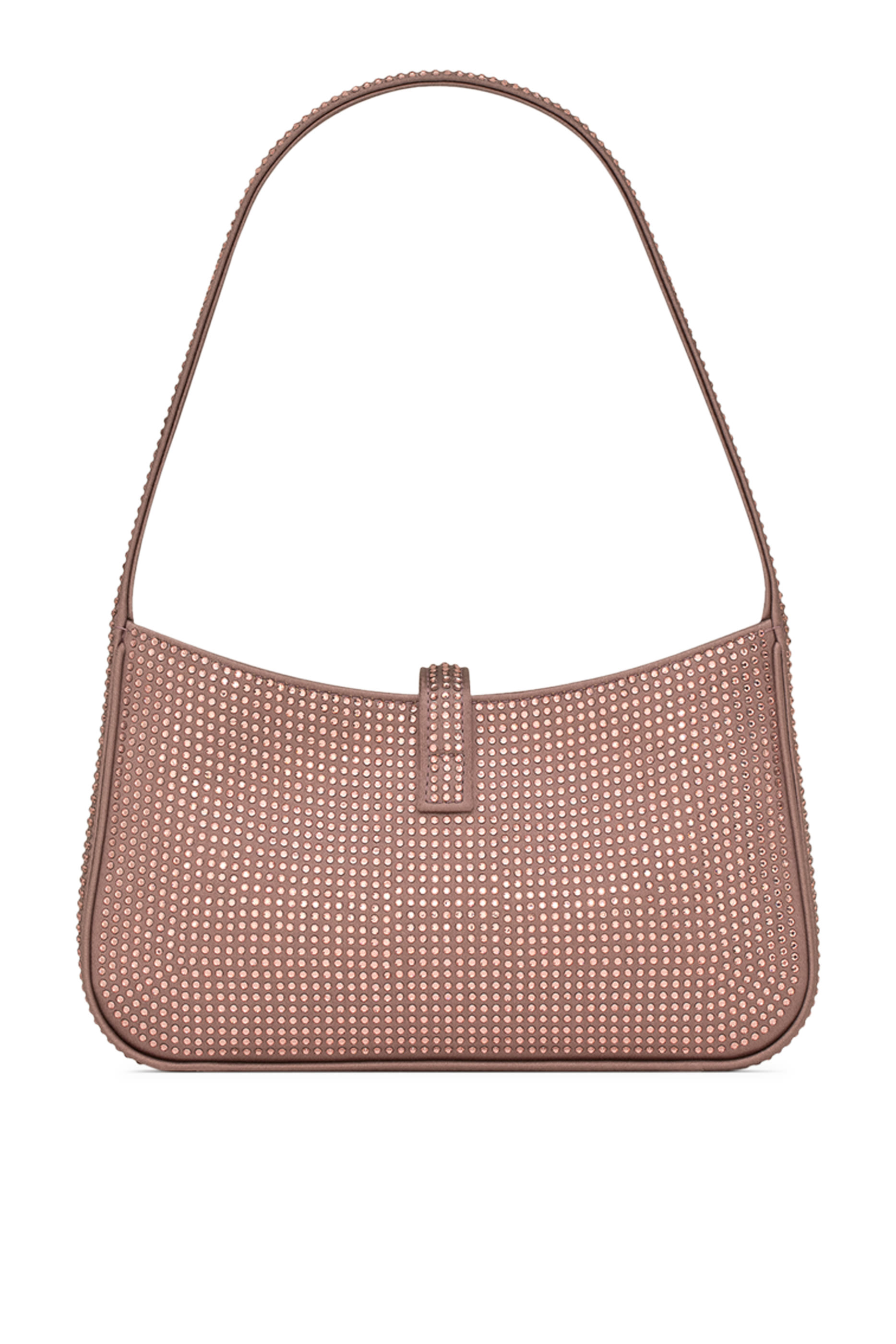 Mini Le 5 &Agrave; 7 Bag in Satin and Crystals