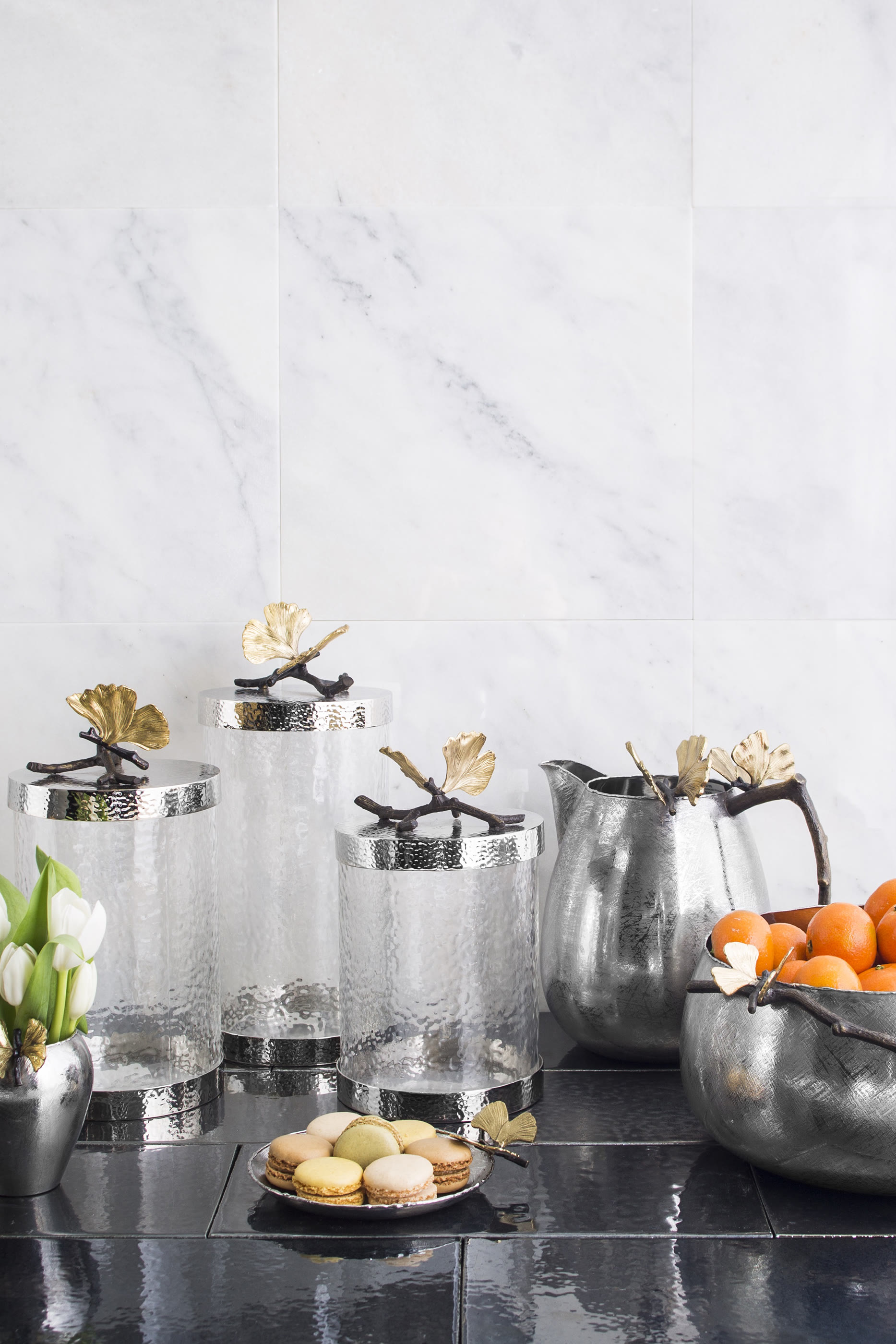 Butterfly Ginkgo Kitchen Canister Small