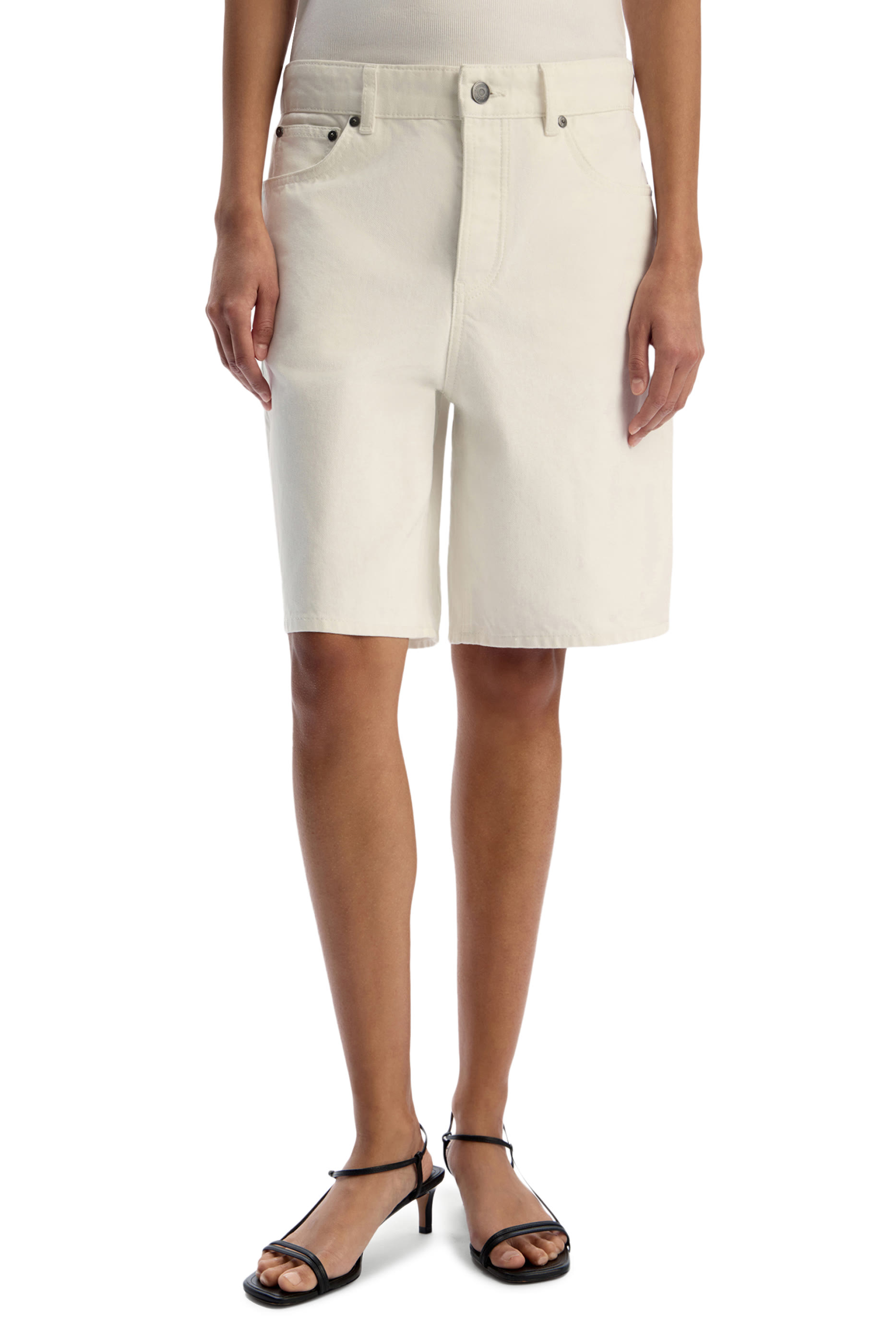 Boyfriend Fit Denim Shorts