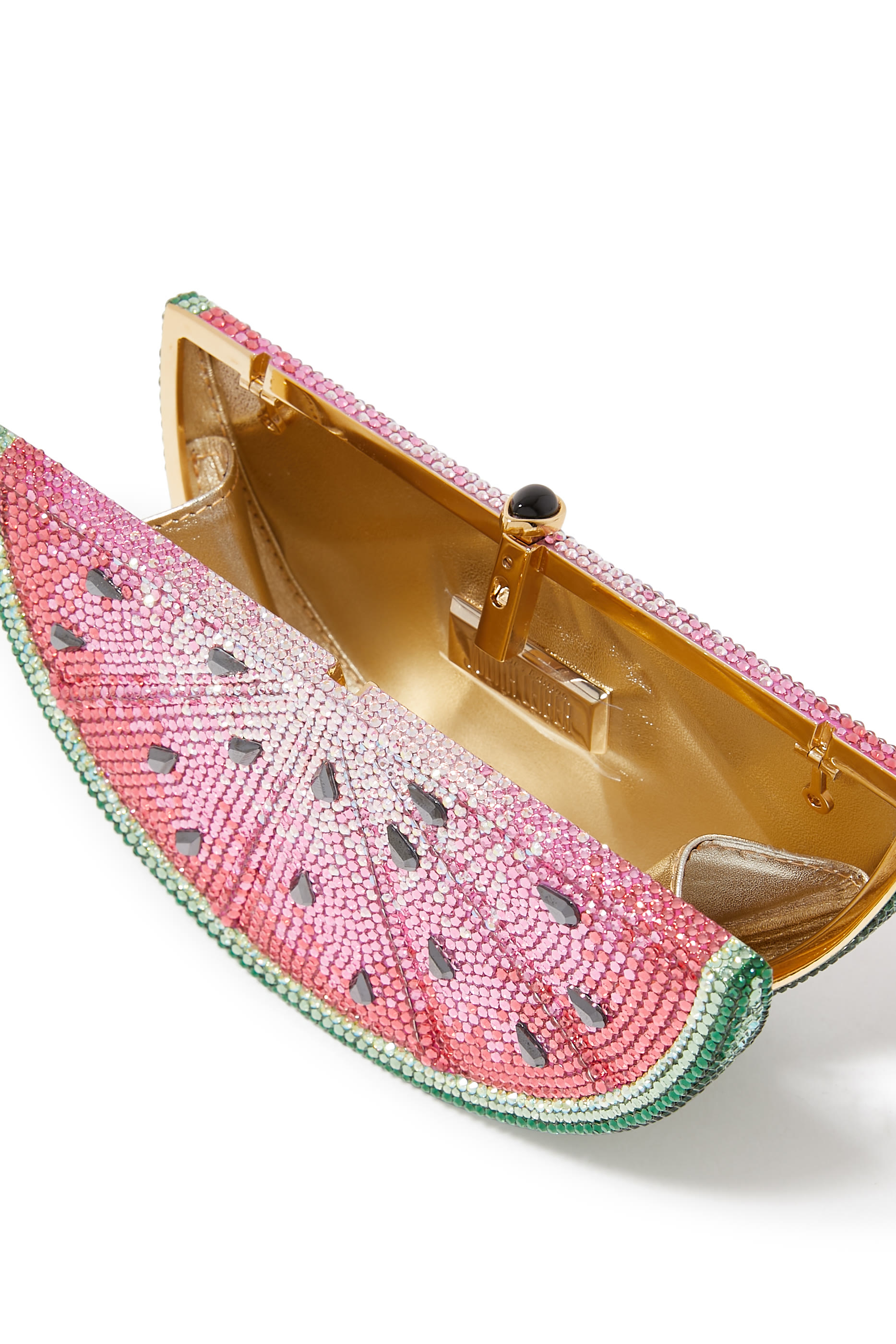 Watermelon Slice Crystal Clutch Bag