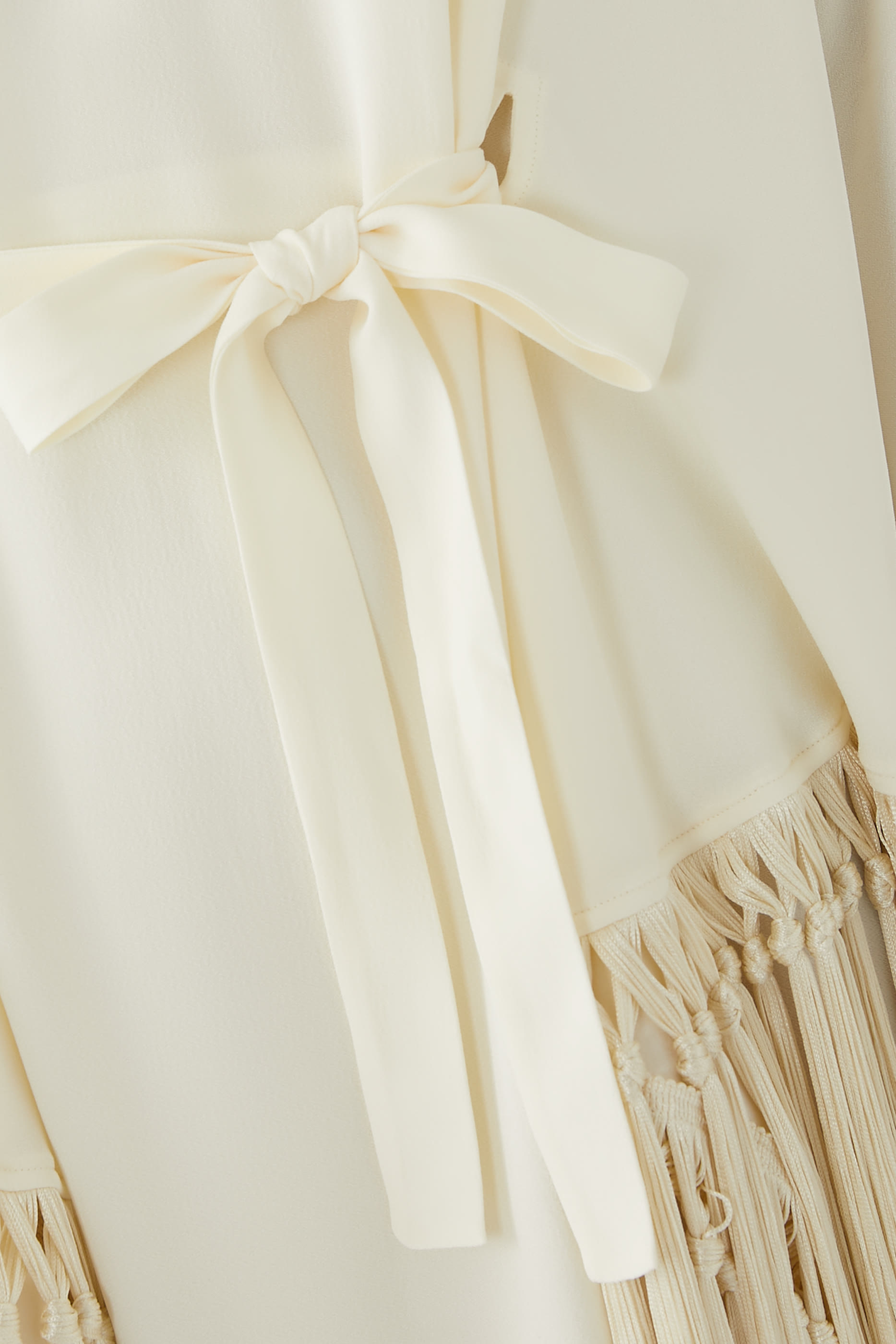 Bohemian Hand-Tie Fringes Kaftan