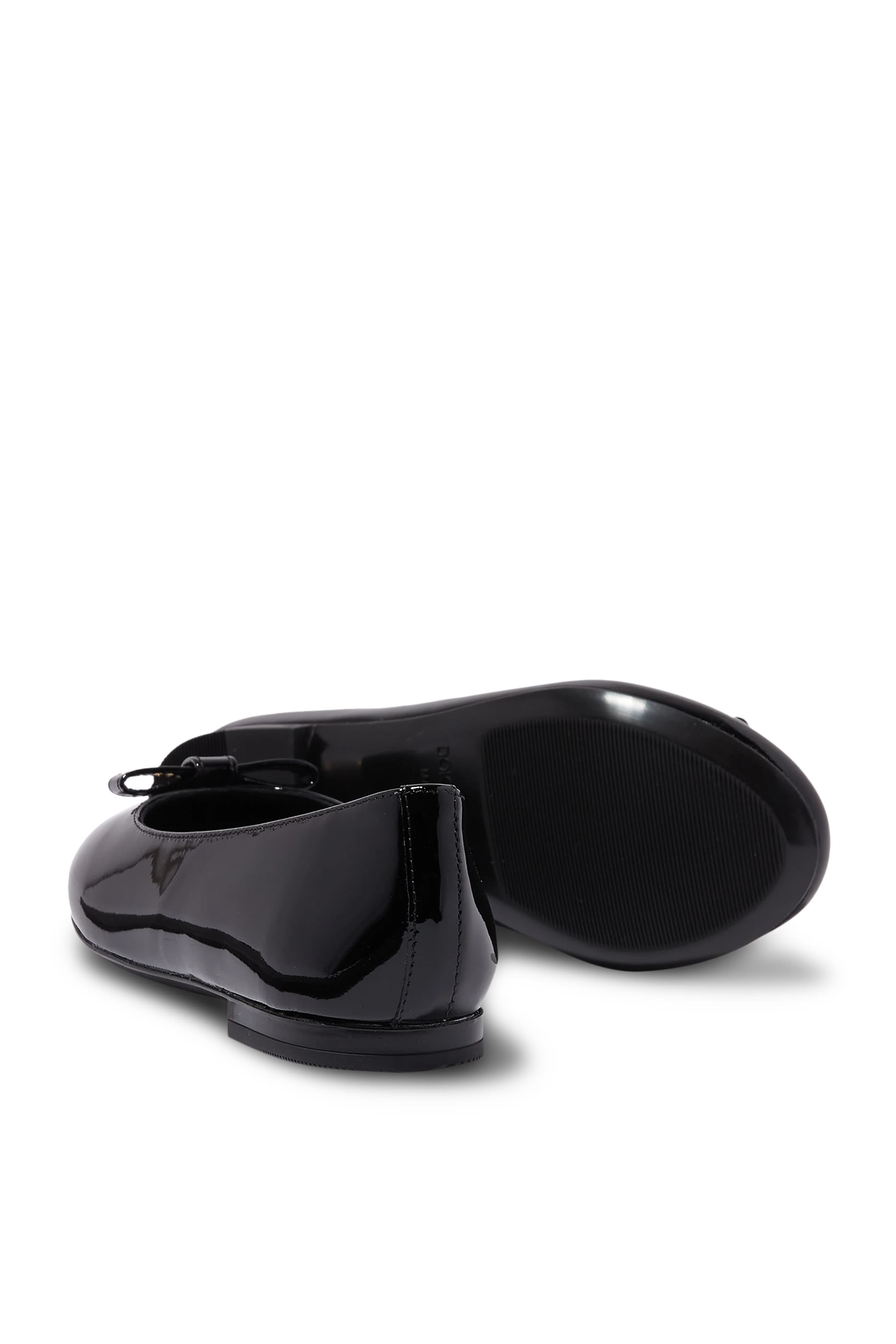 Bow Charms Patent Leather Ballerina