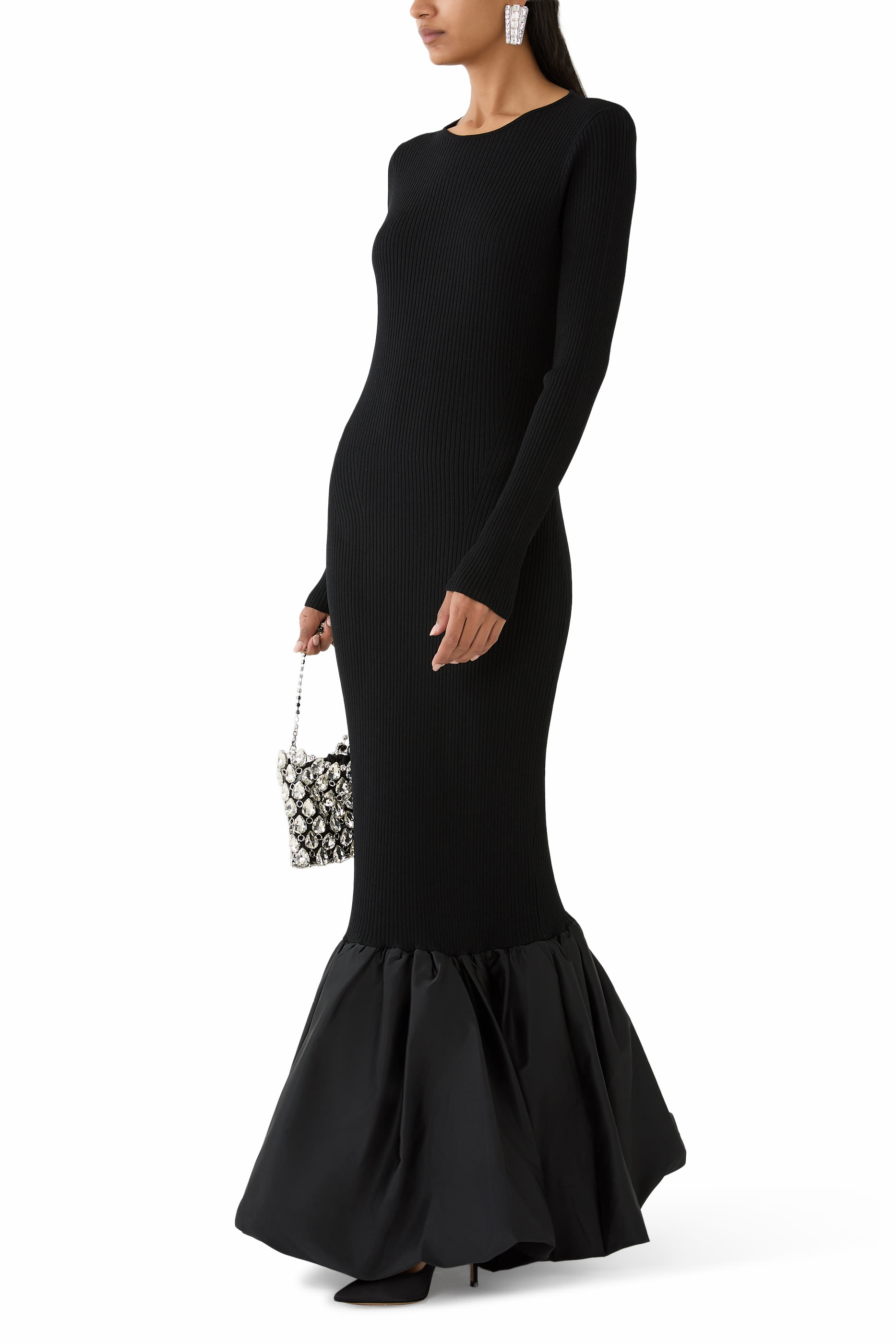 Knit Maxi Cutout Dress 