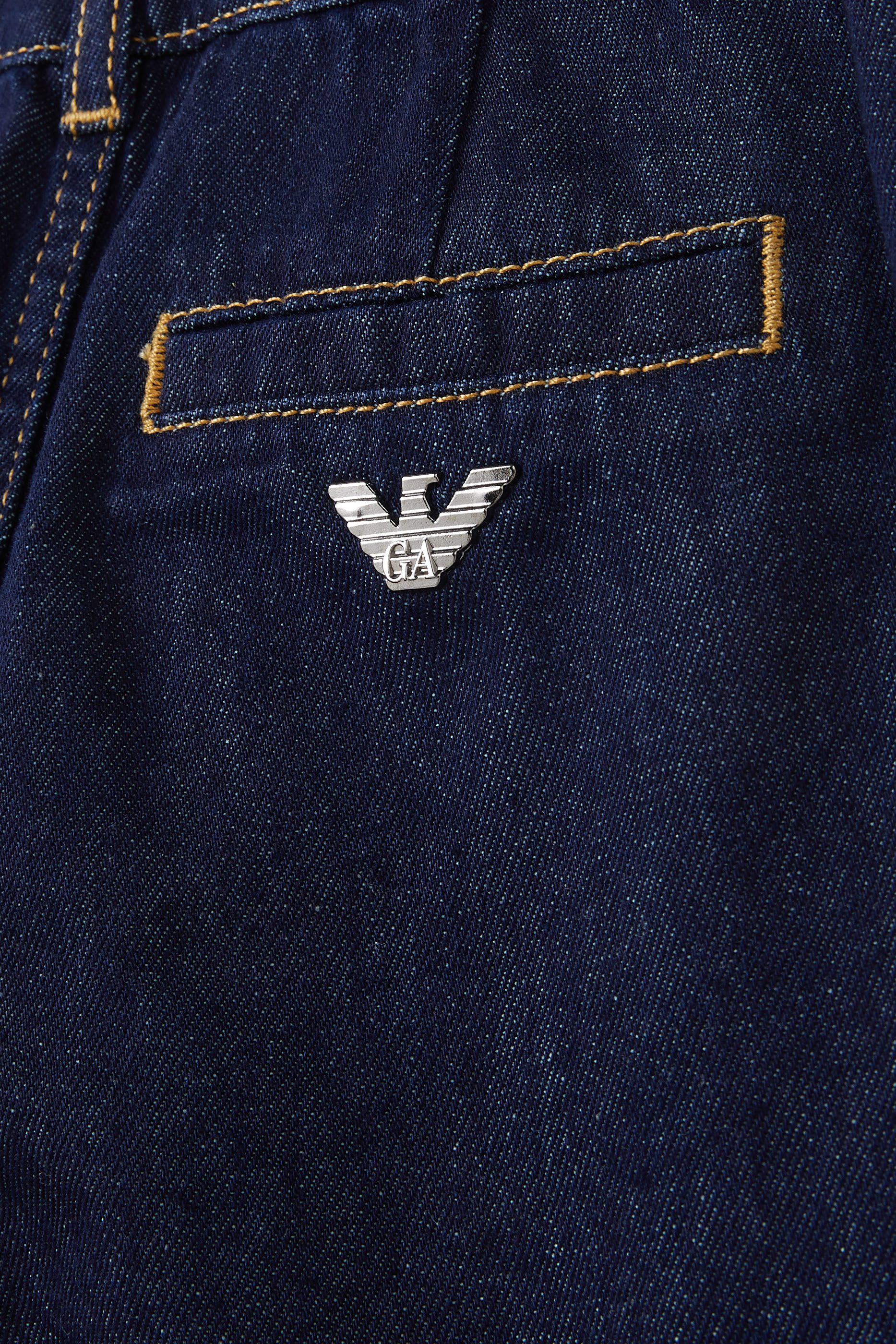 Kids Denim Wide Leg Jeans