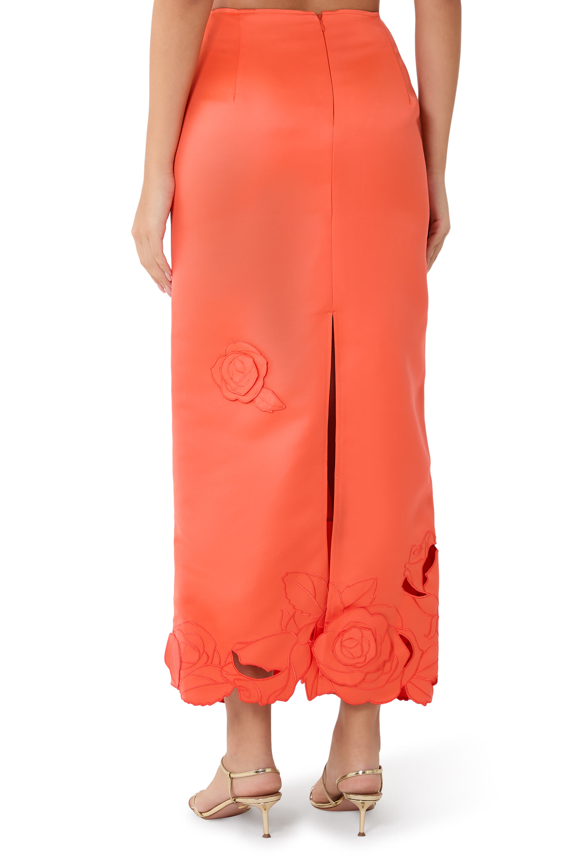 Kyra Appliqu&eacute; Maxi Skirt