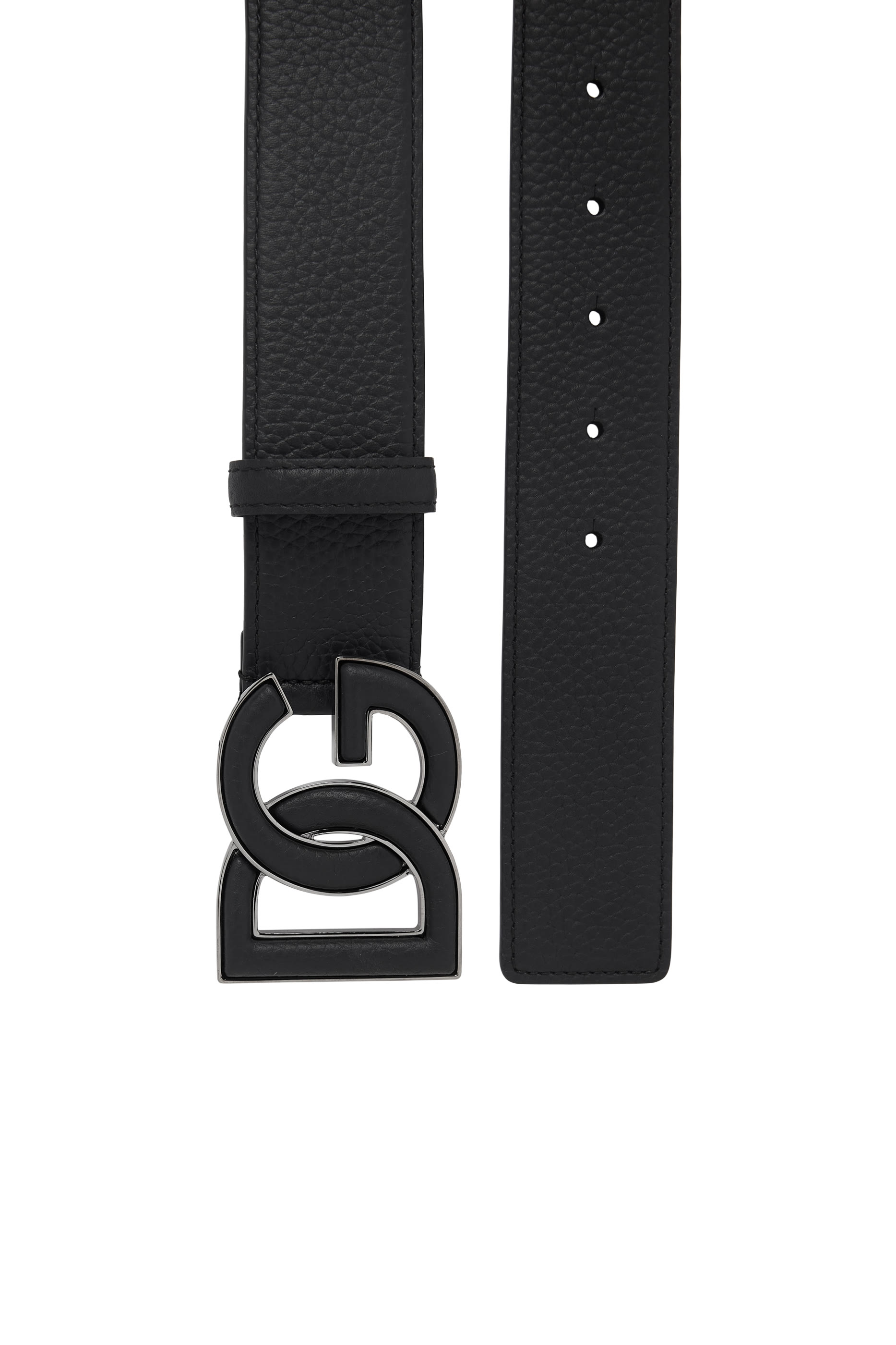 Deerskin-Print Calfskin Belt