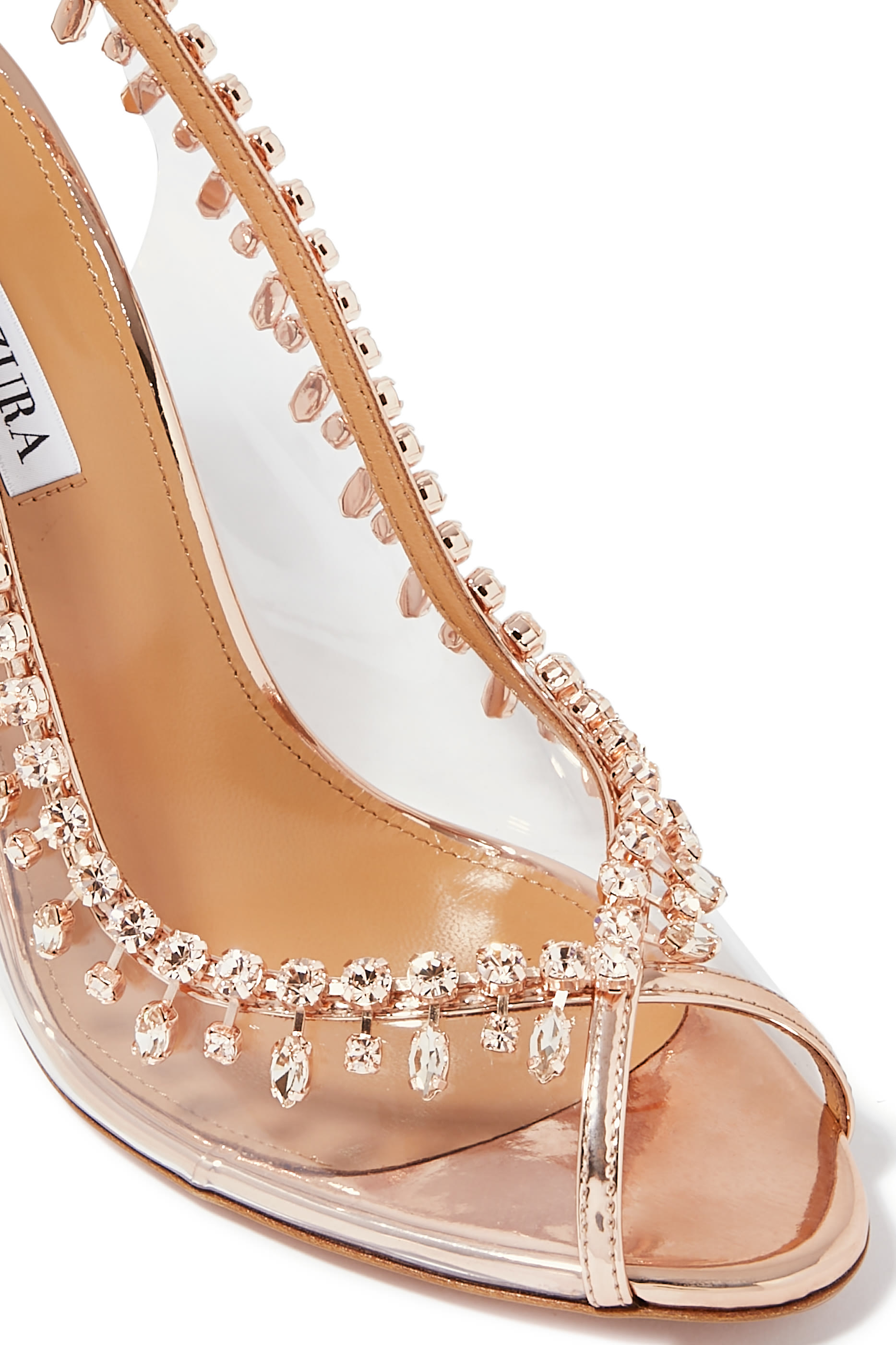 Crystal Temptation Leather & PVC 105 Mules