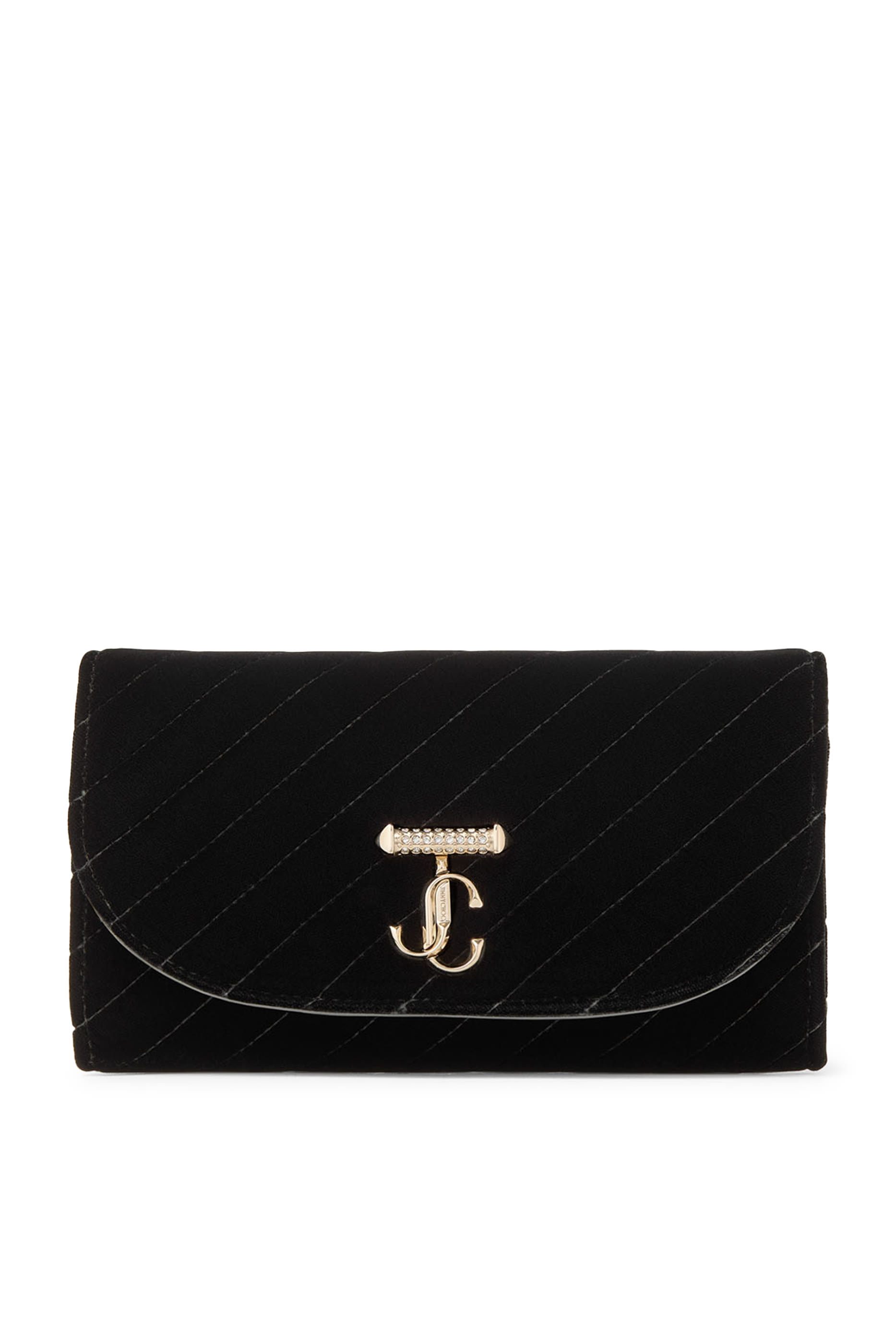 Logo Quilted Curve Wallet