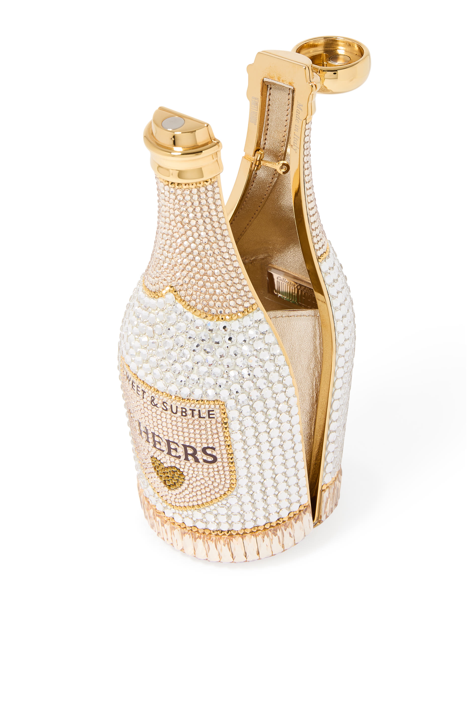 Bespoke Champagne Bottle Forever Clutch Bag