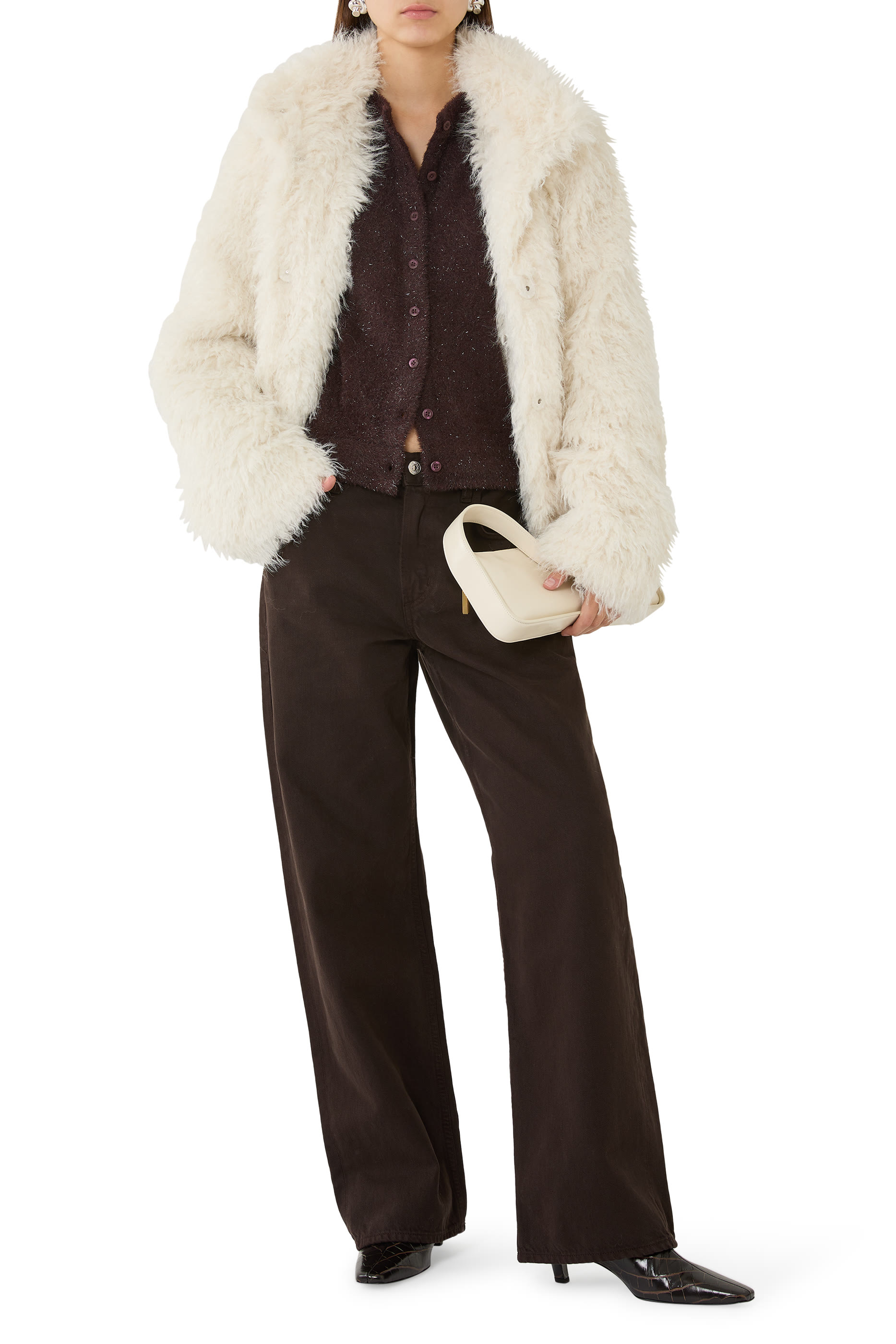 Tinsel Eyelash Pocket Cardigan