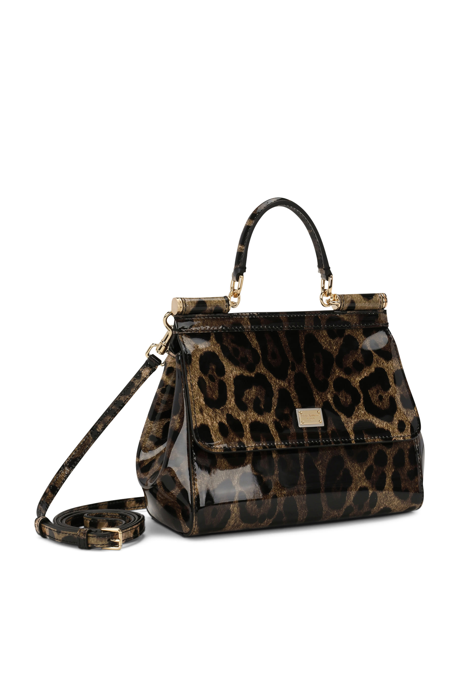 Medium Sicily Leopard Print Handbag