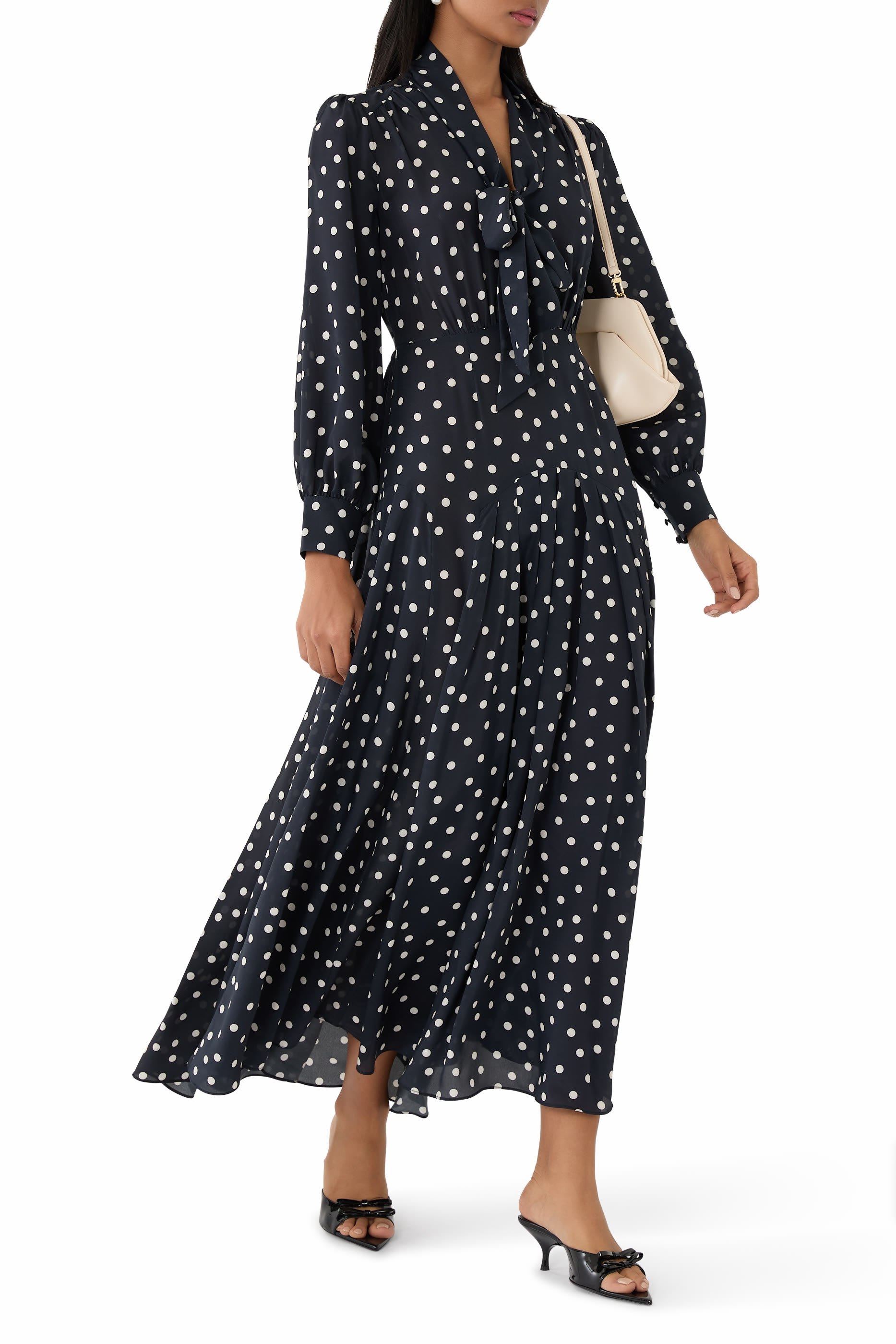 Marigold Silk Midi Dress