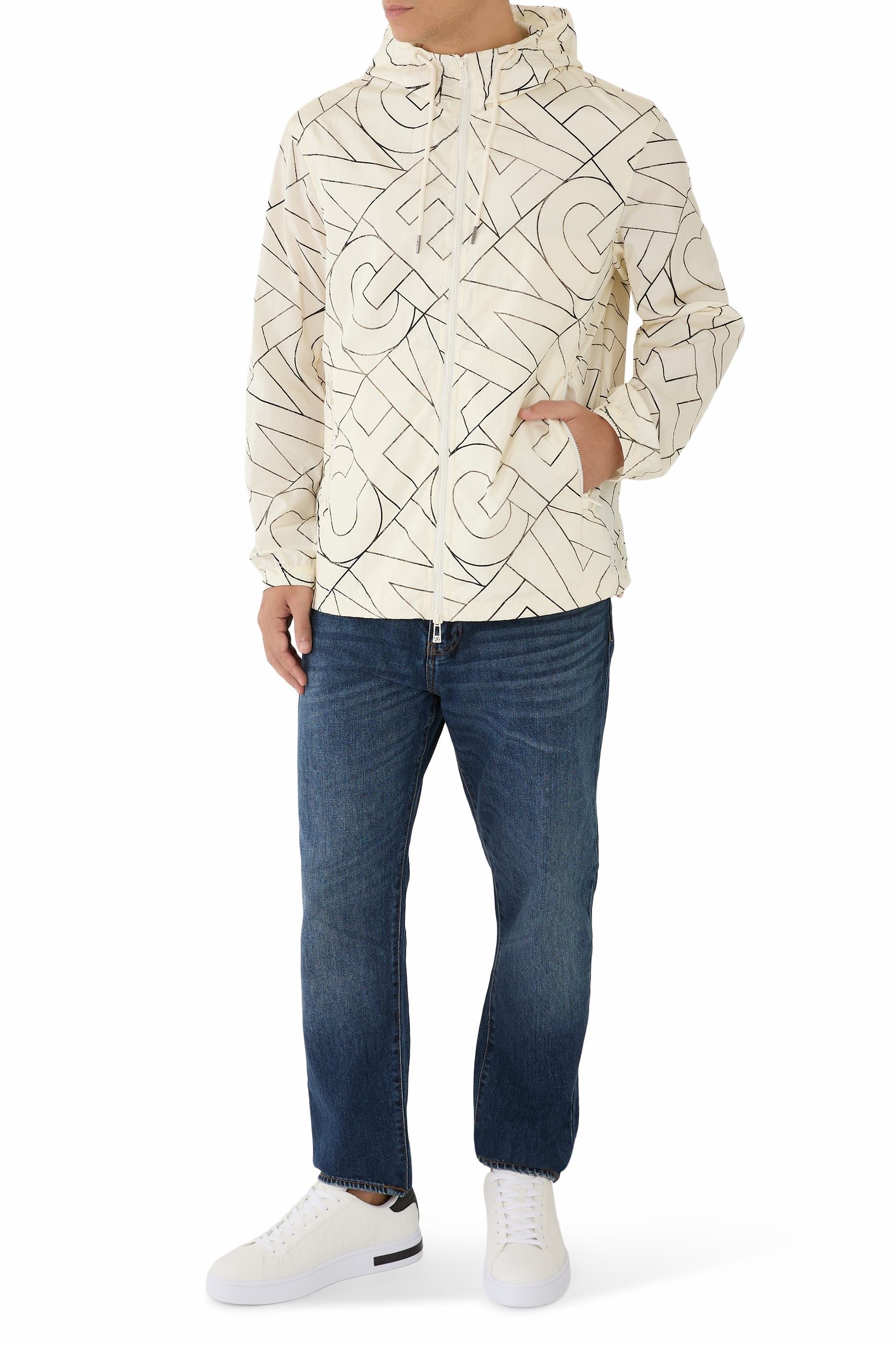 All-Over AX Logo Hoodie