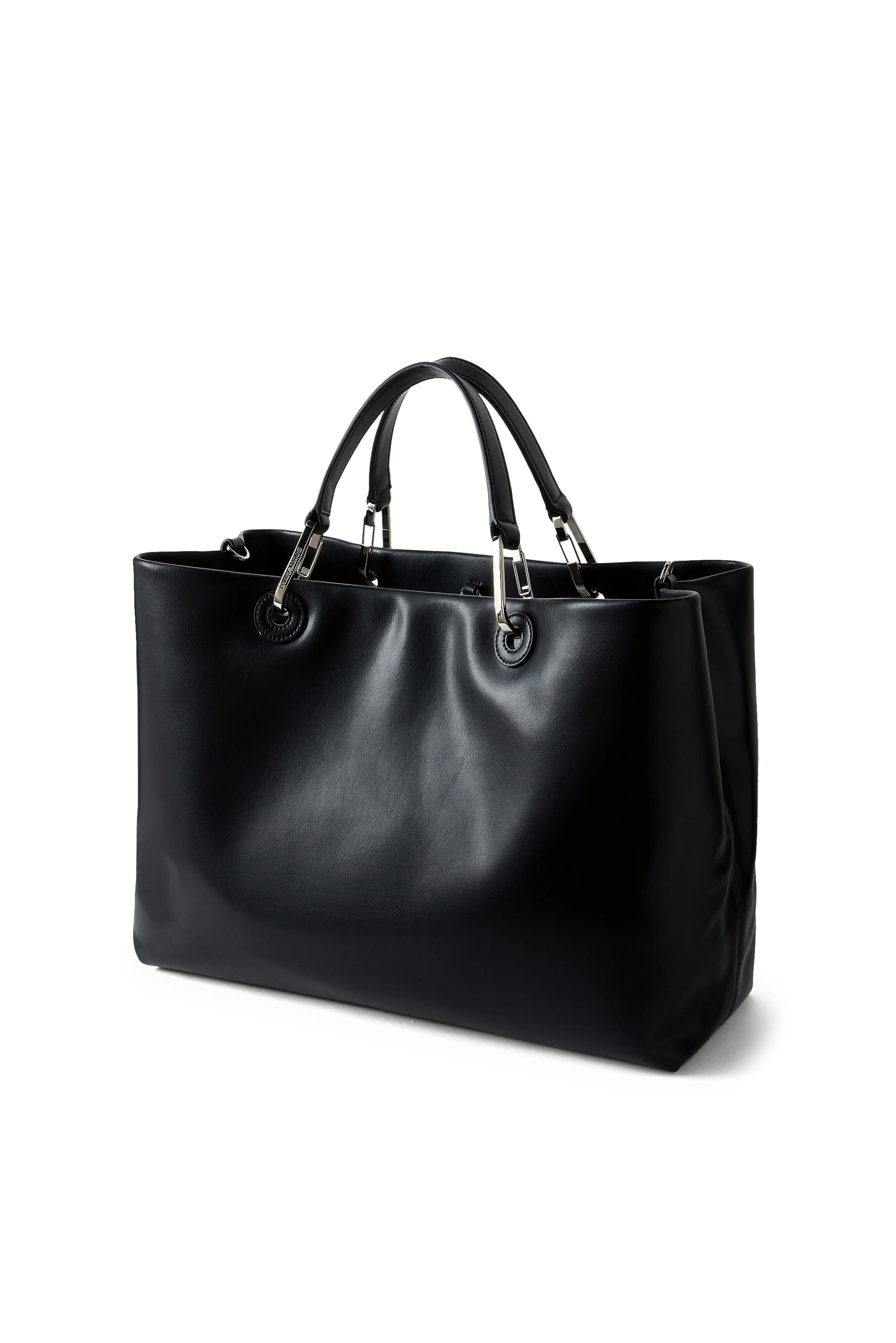 Logo Leather Tote Bag