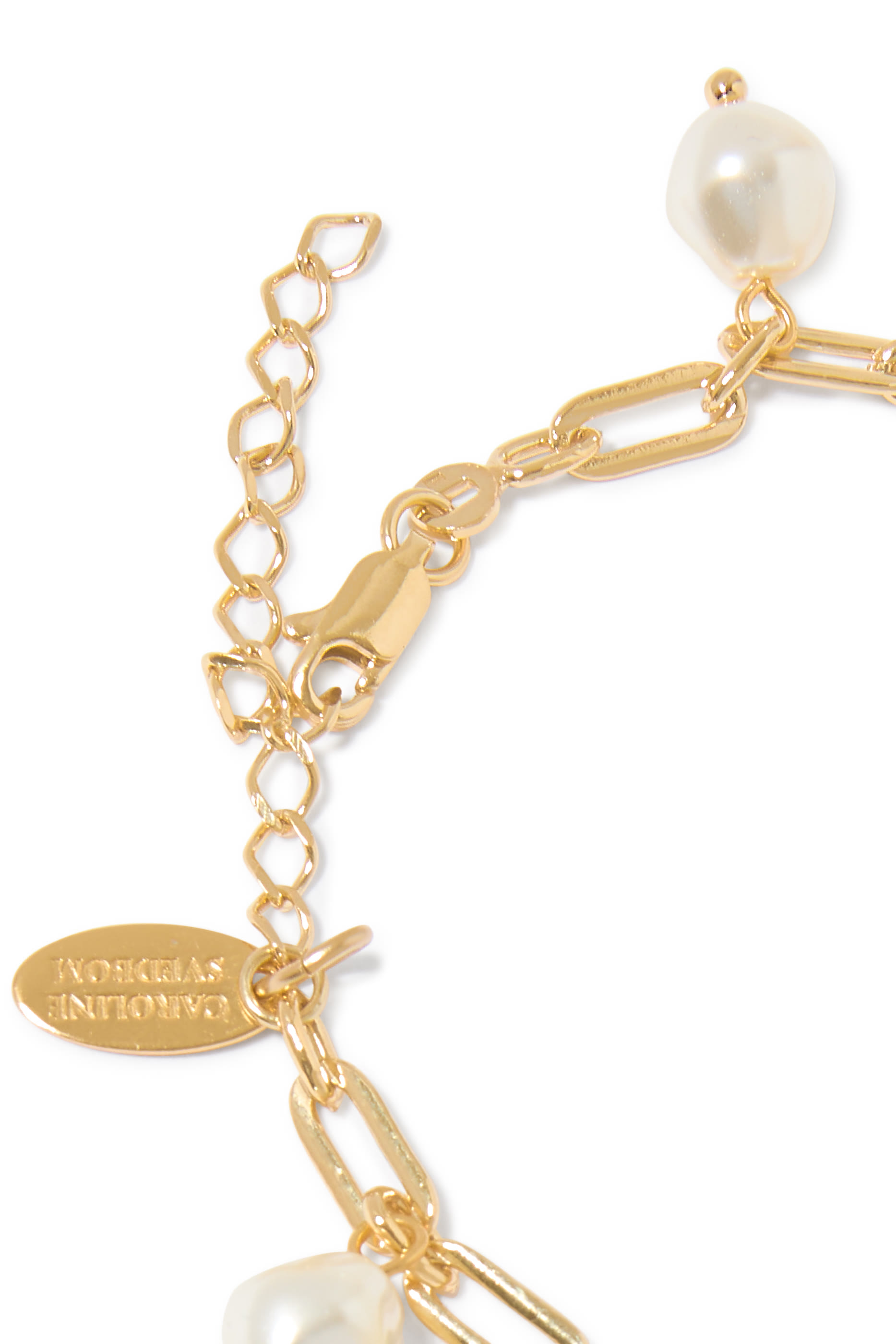 Sea Star Chain Bracelet, 18k Gold Plating & Pearls