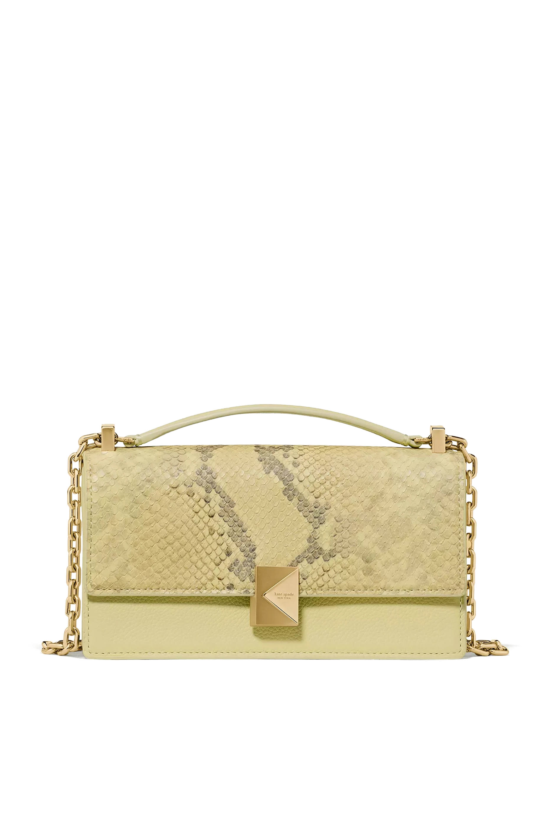 Deco Snake Embossed Mini Crossbody Bag