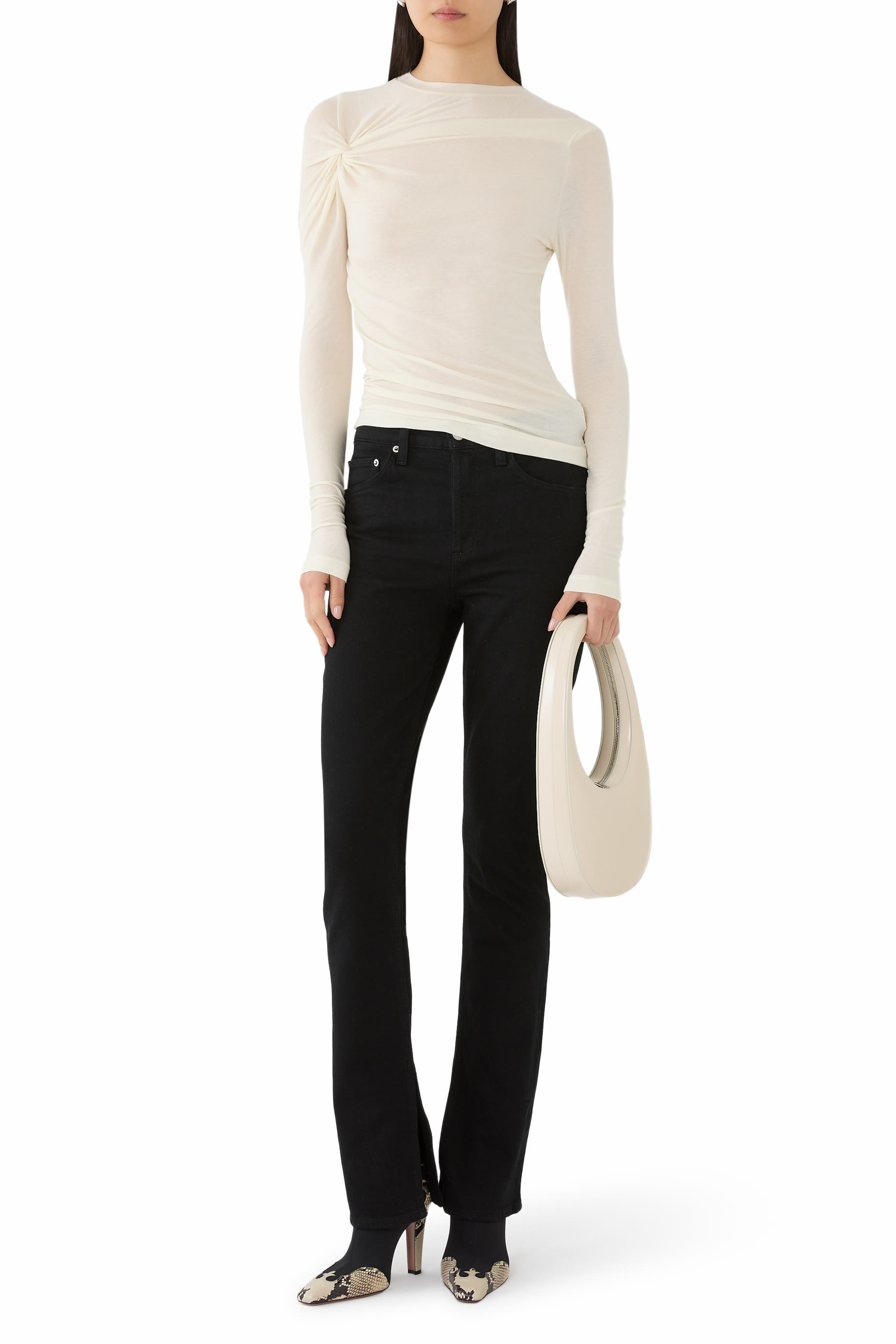 Lissa Log Sleeve T-Shirt