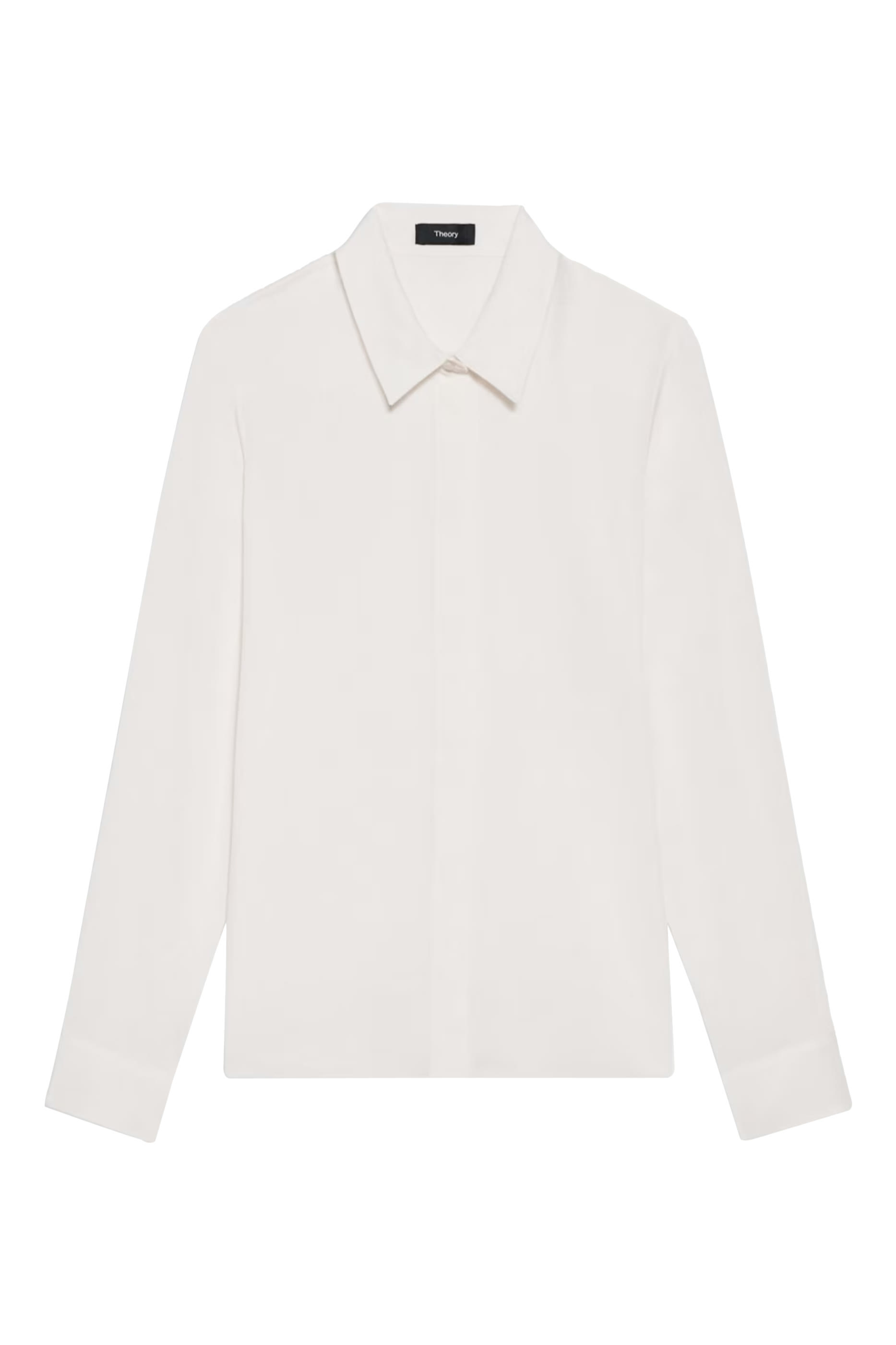 Fitted Shirt in Silk Georgette