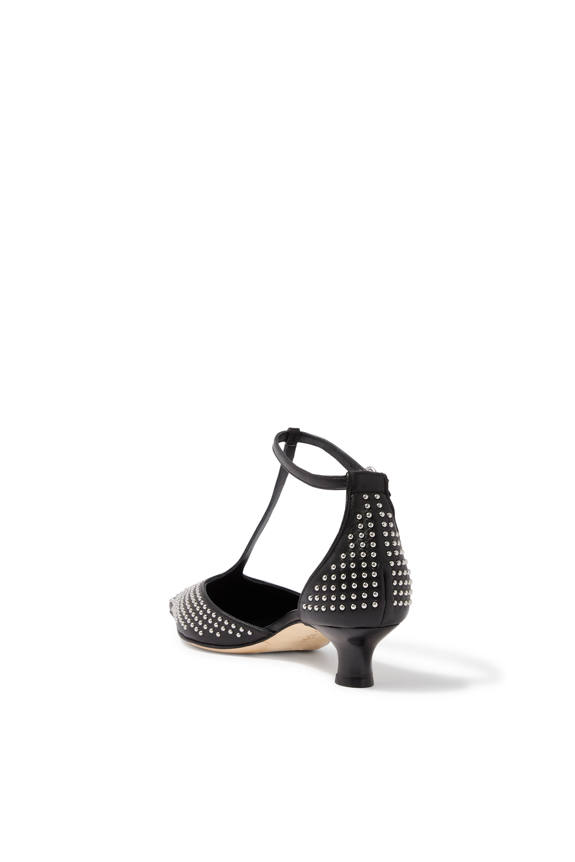 Liz Mini Stud Leather Pumps 