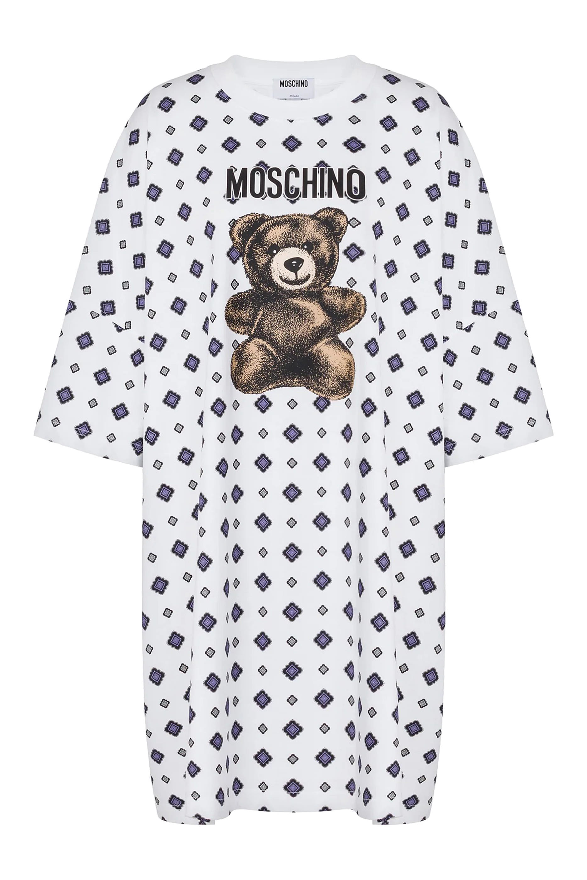 Logo Teddy Printed Dress