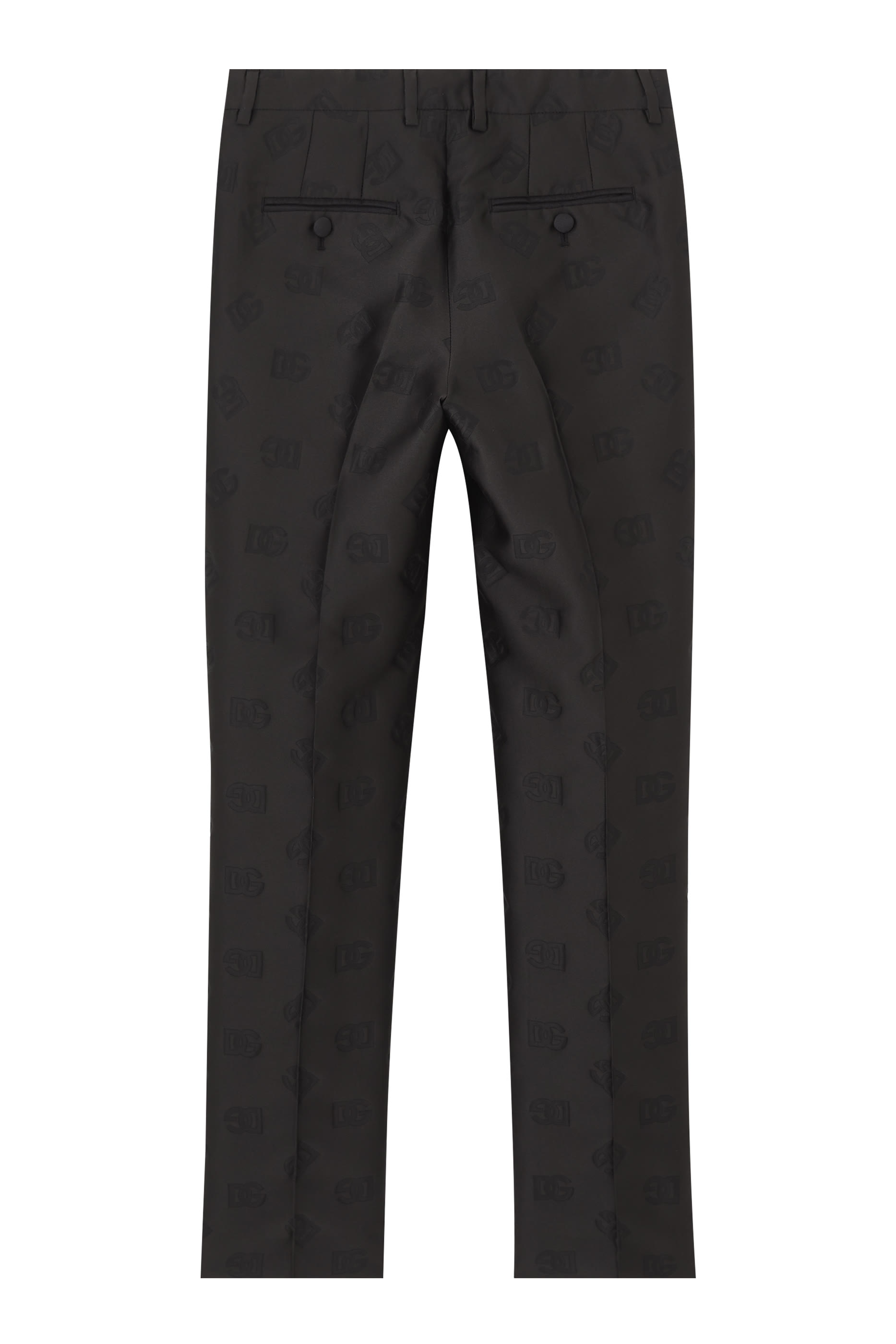 Kids Silk Logo Jacquard Pants