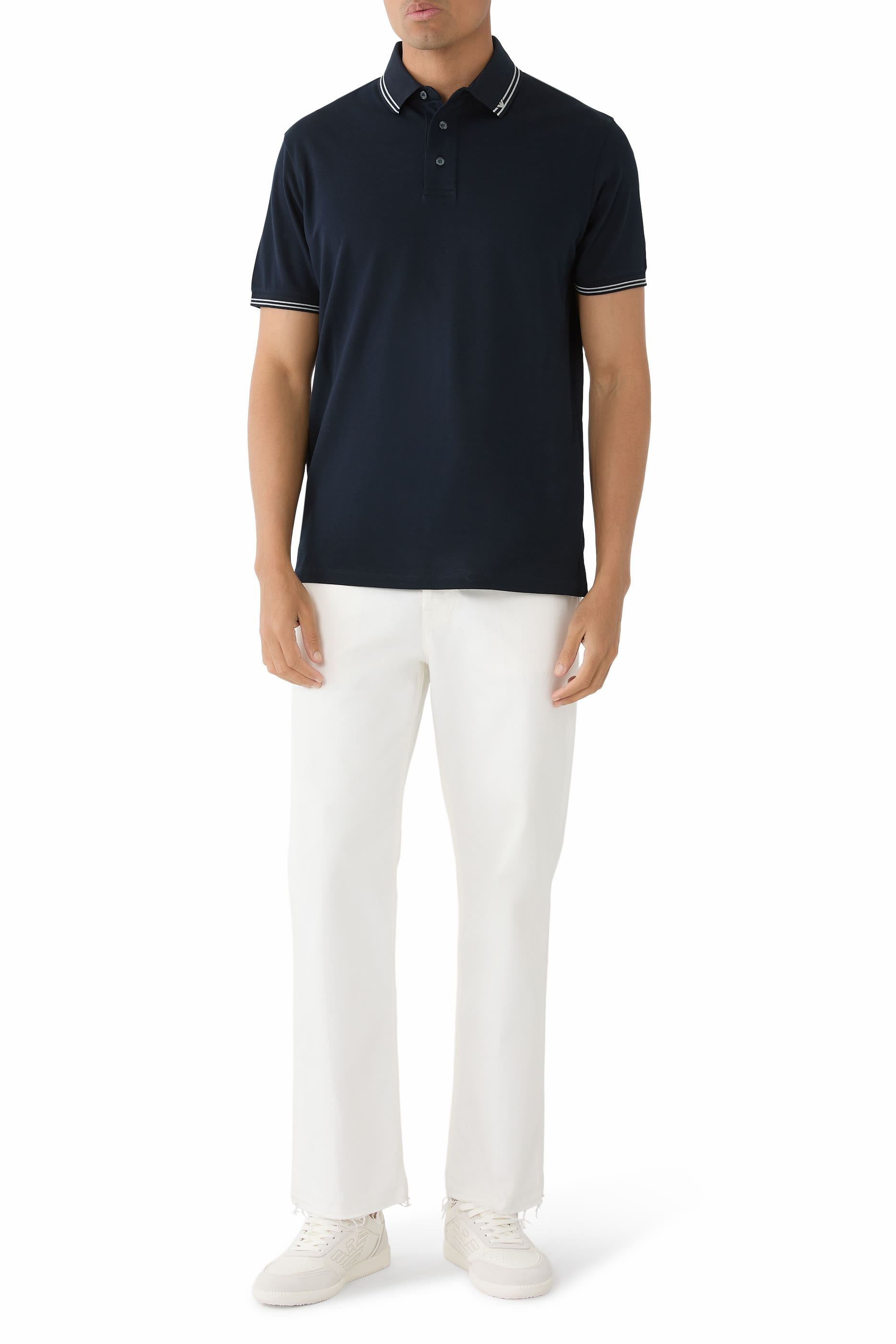 Micro Eagle Jersey Polo Shirt