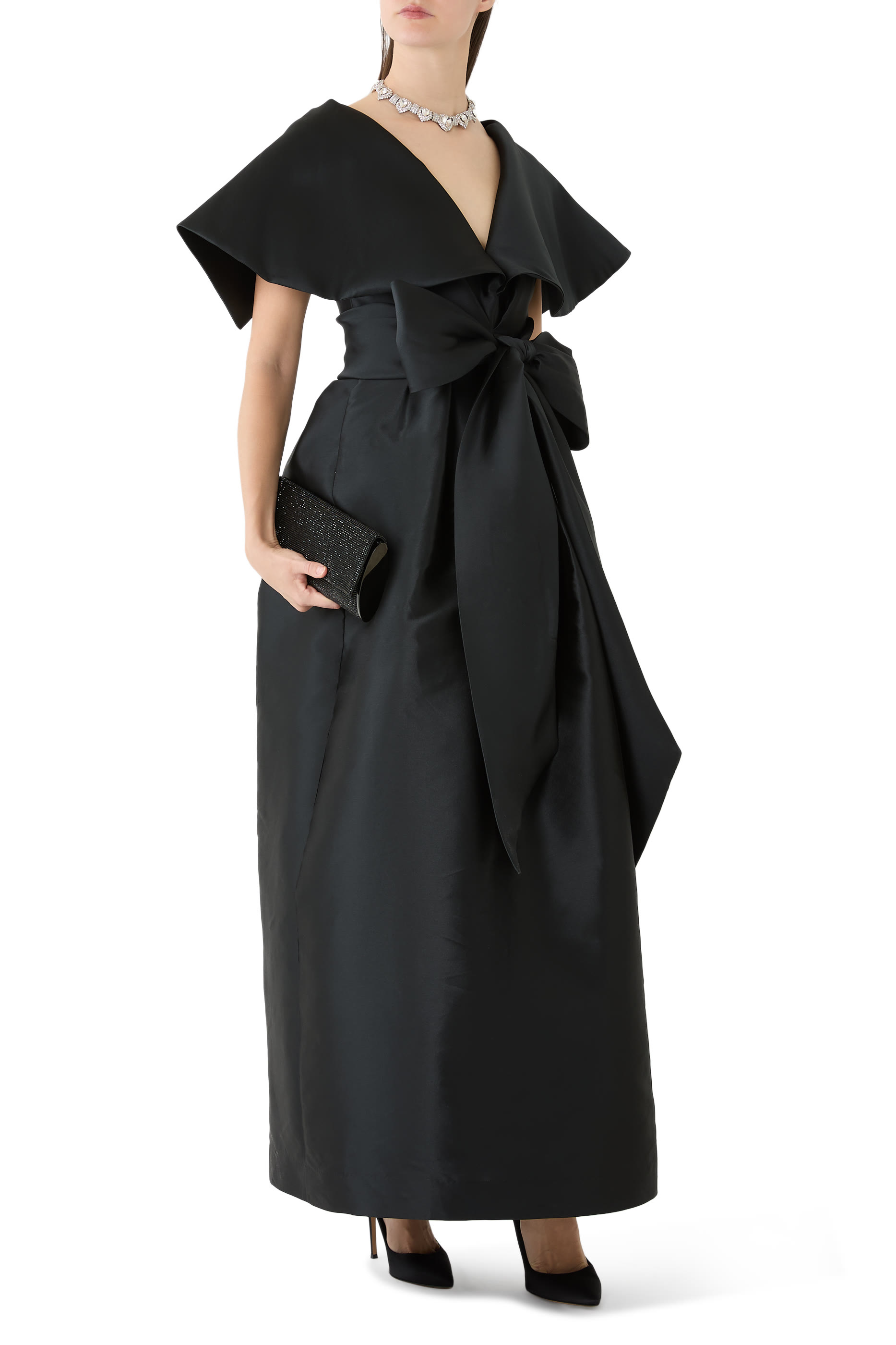 Shour Sleeves Gown