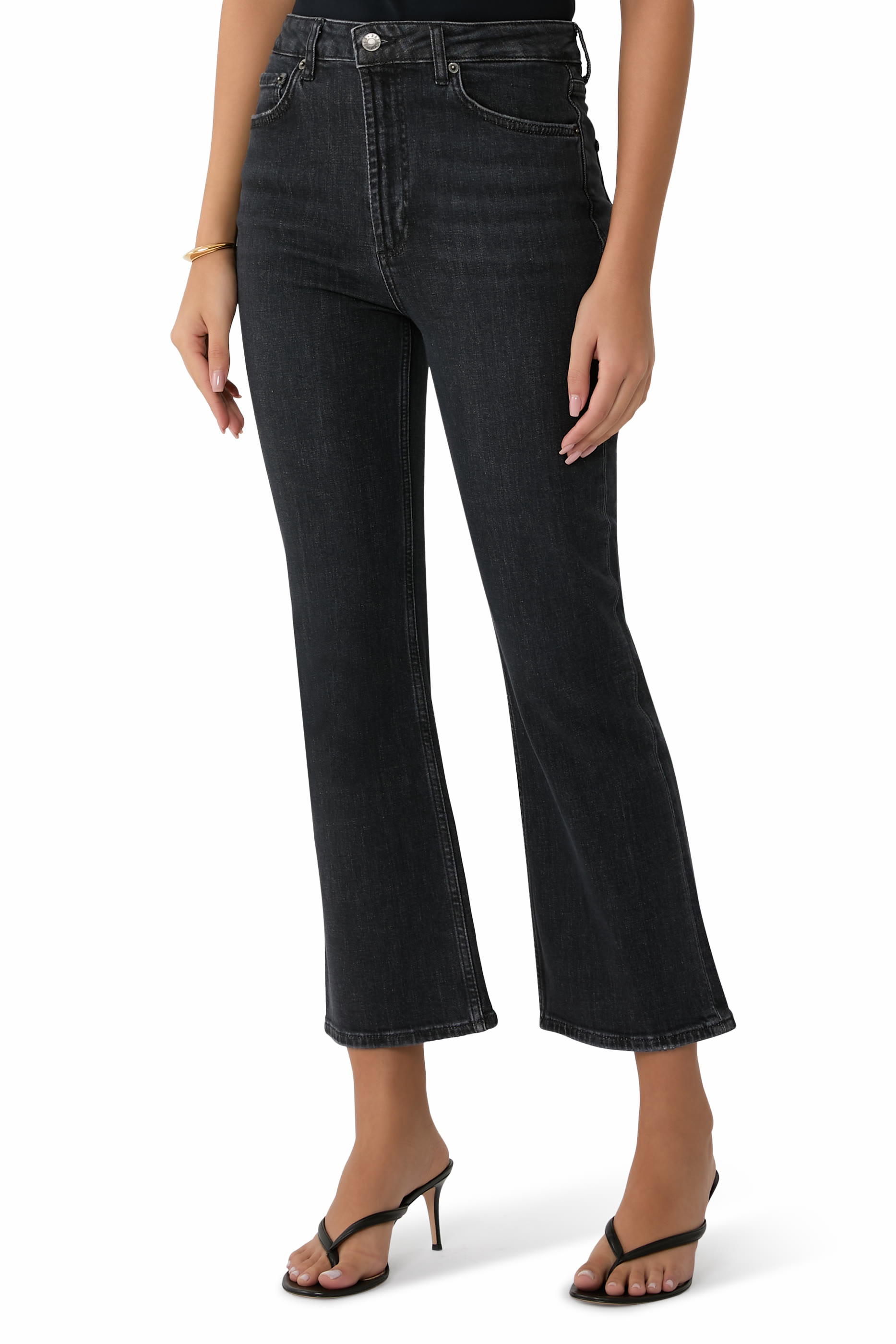 Sunset Crop Slim Flared Jeans 