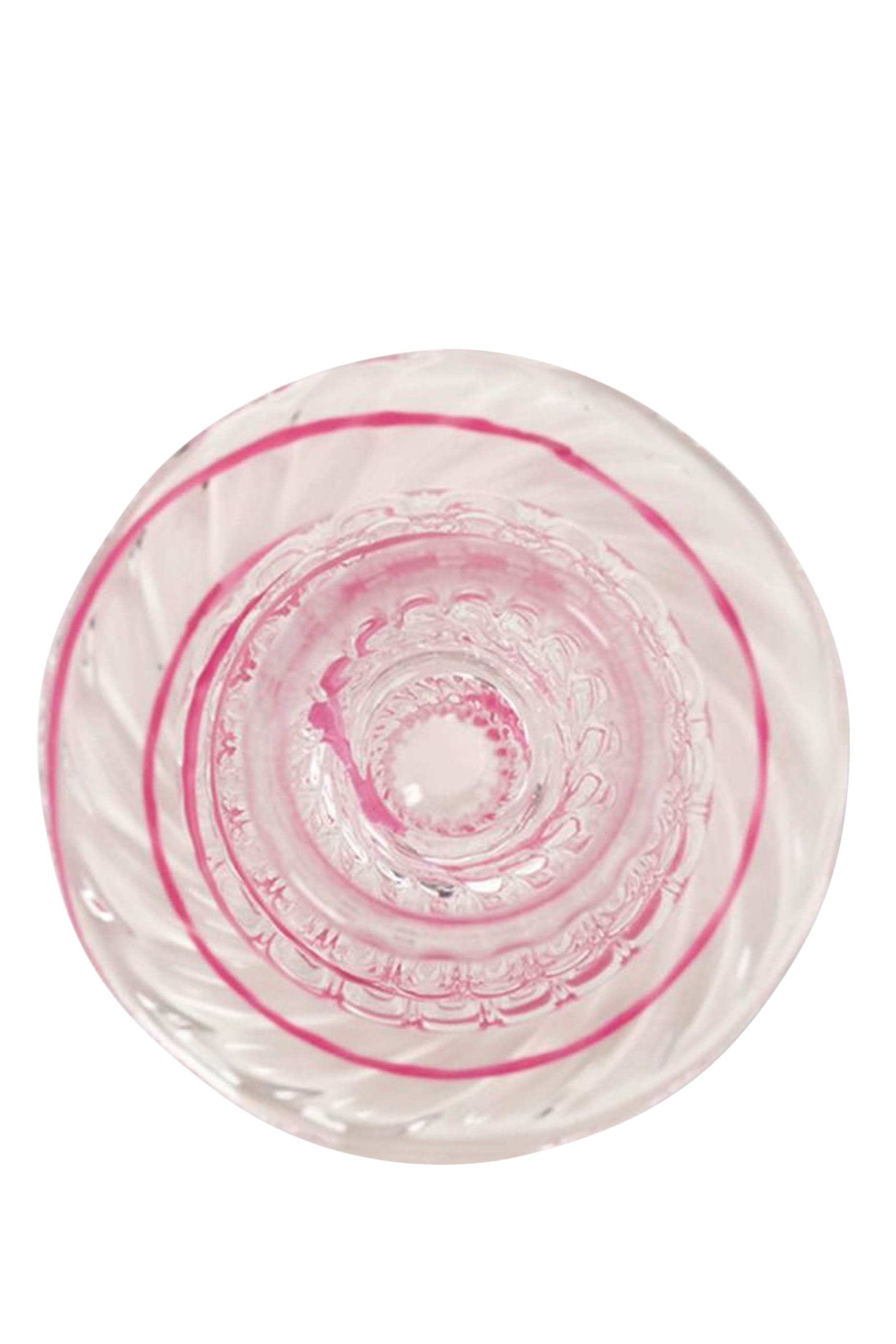 Glass Swirl Candle Holder &ndash; Medium
