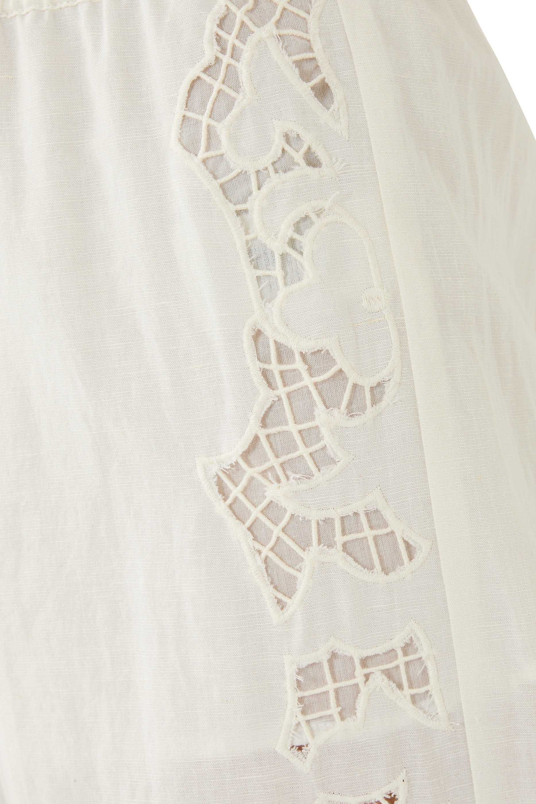 Tanya Eyelet Pull-On Pants