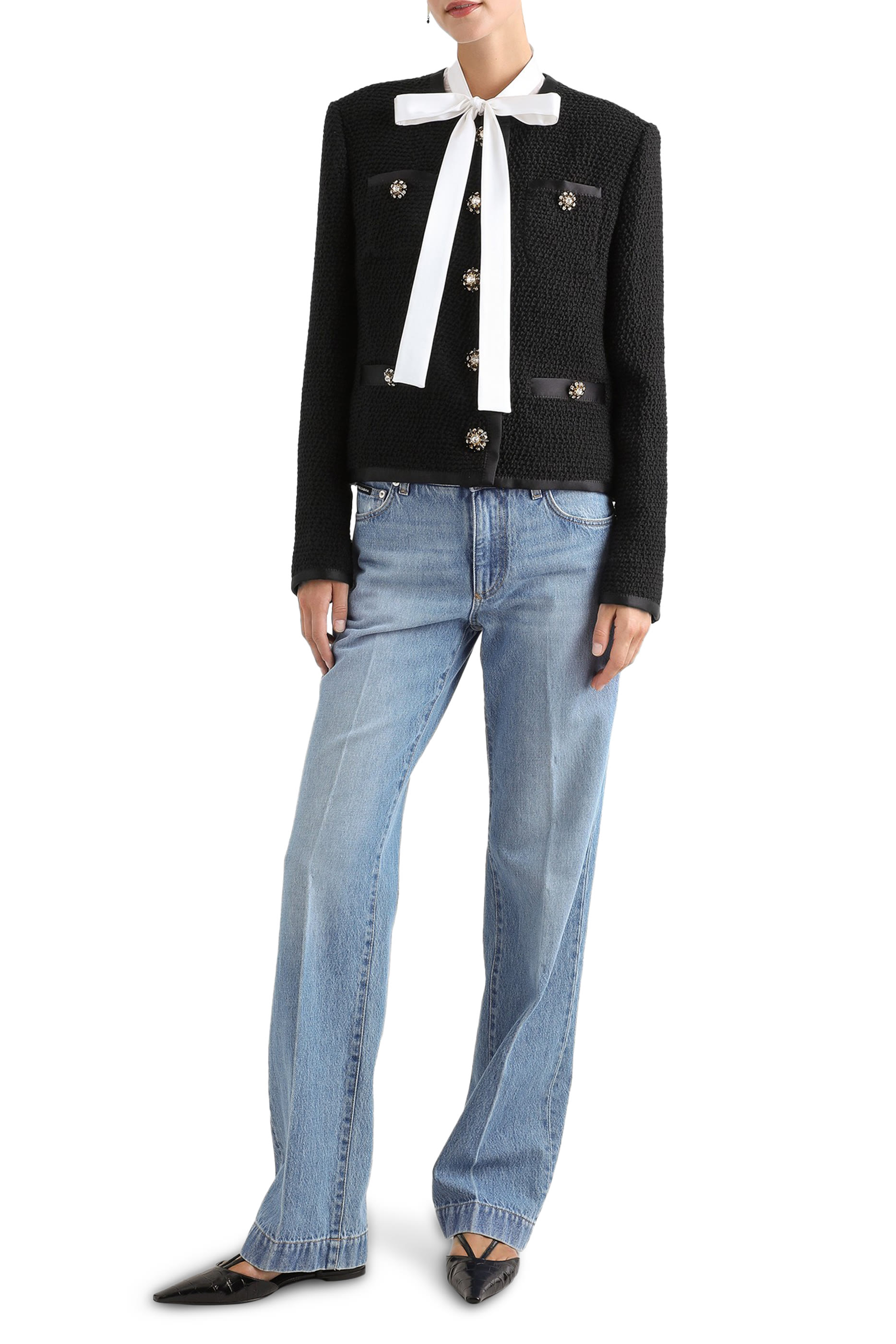 Chiffon Pussy-Bow Shirt