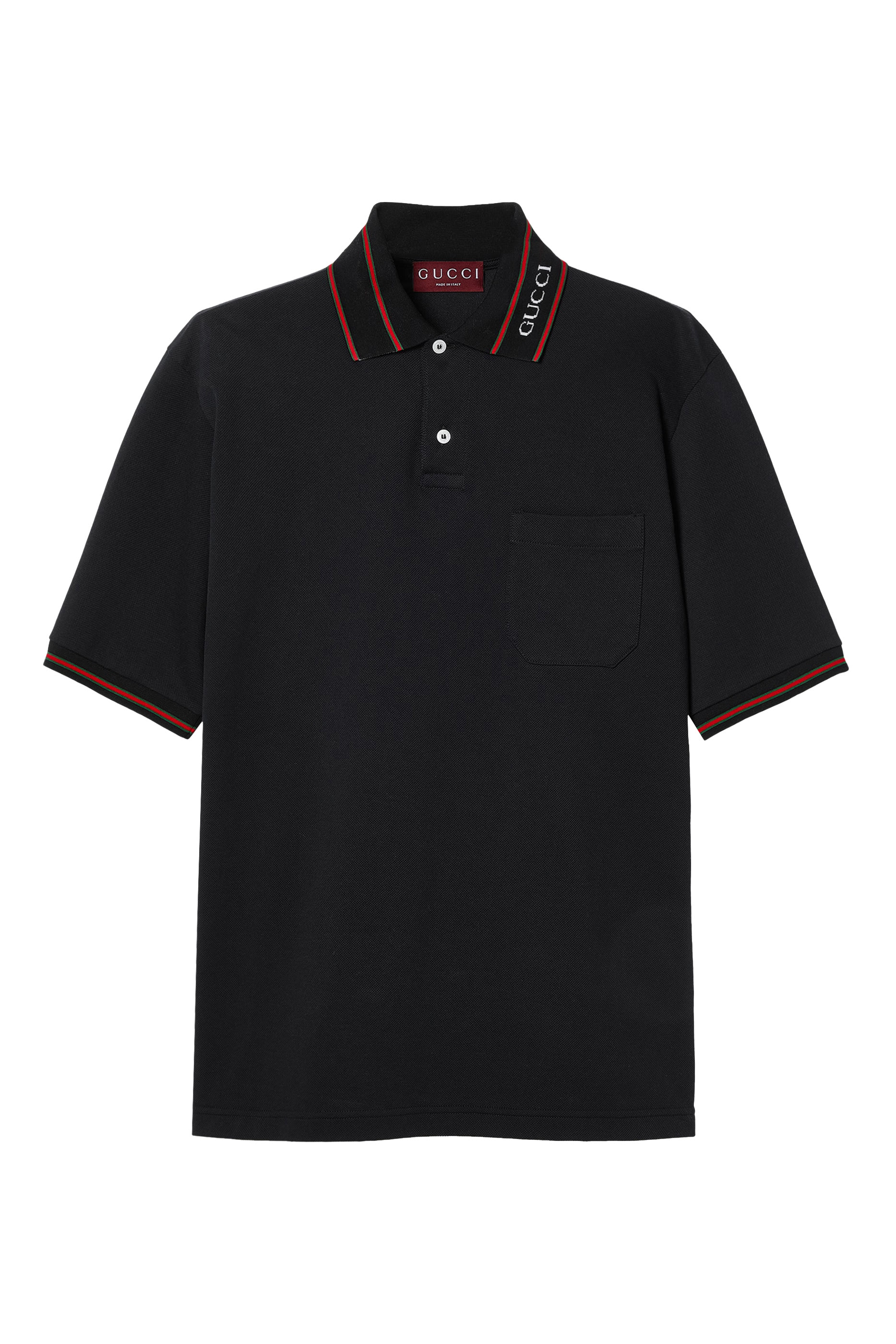 Cotton Piquet Polo Shirt with Web